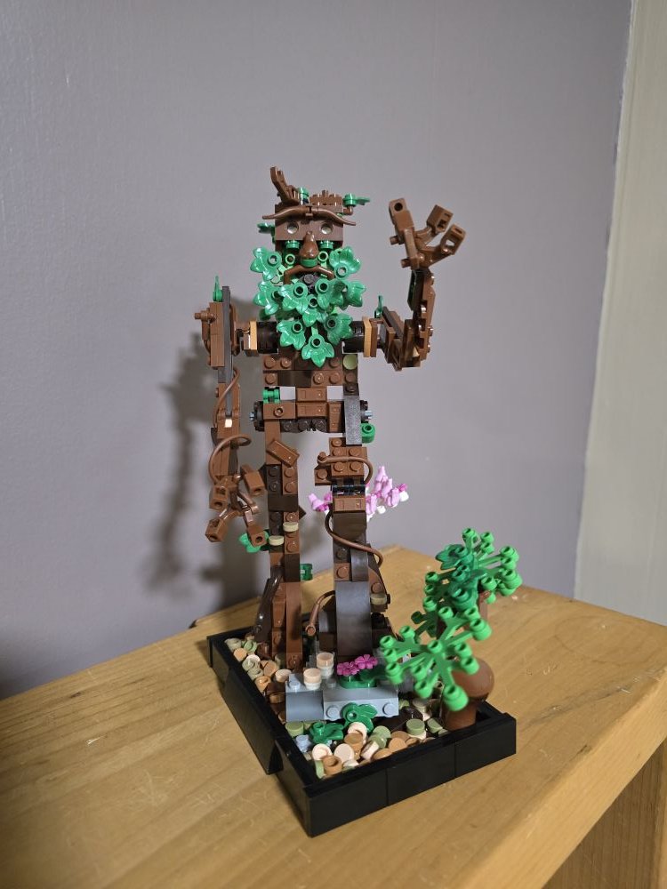 Lego bonsai tree model creation