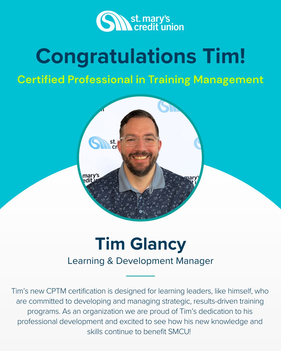 St. - WTG Tim! ⭐ Tim’s new CPTM certification is designed for learning ...
