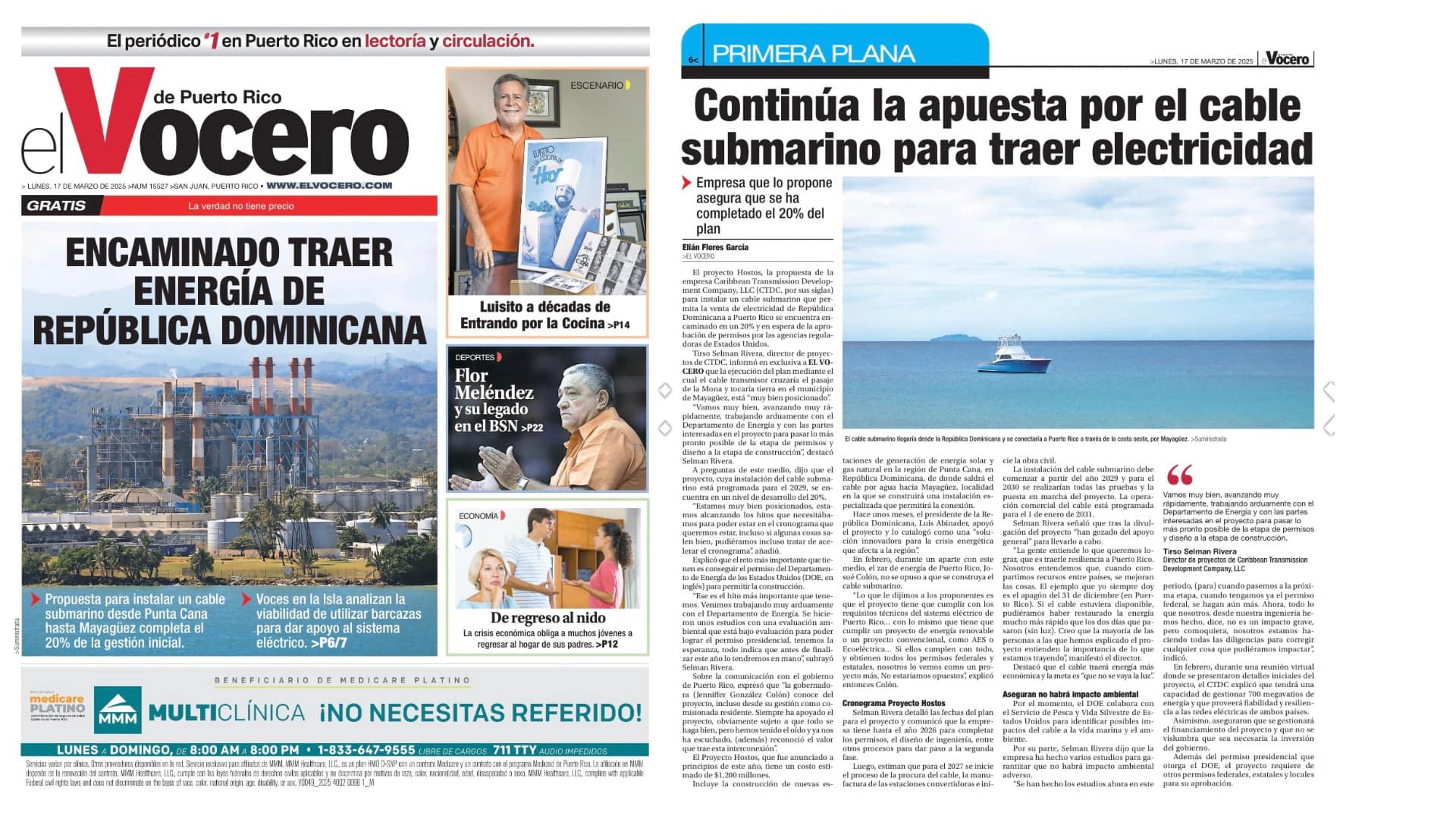 Elian - 💻📝: PORTADA DE HOY, LUNES 17 MARZO PARA El Vocero de Puerto ...