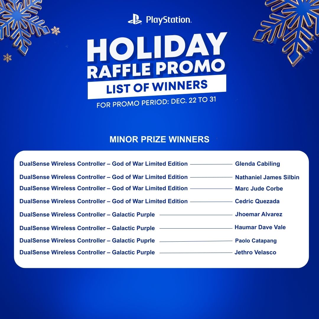 GameXtreme - WE HAVE A WINNER! The PlayStation Holiday... | Facebook