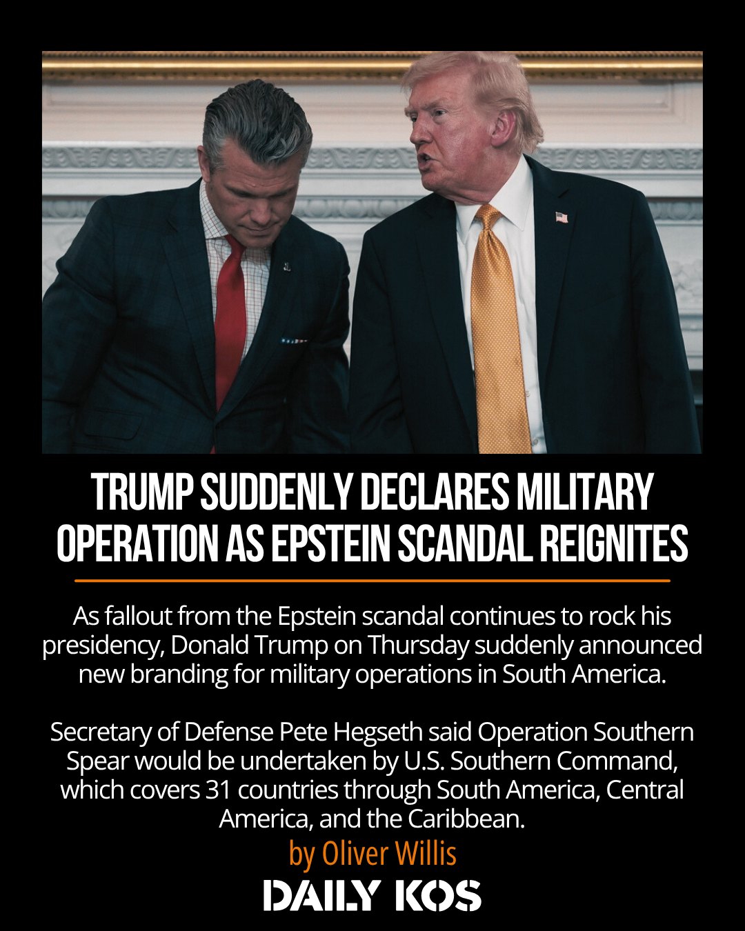 Daily Kos - “Some Weak Republicans have fallen into their... | Facebook