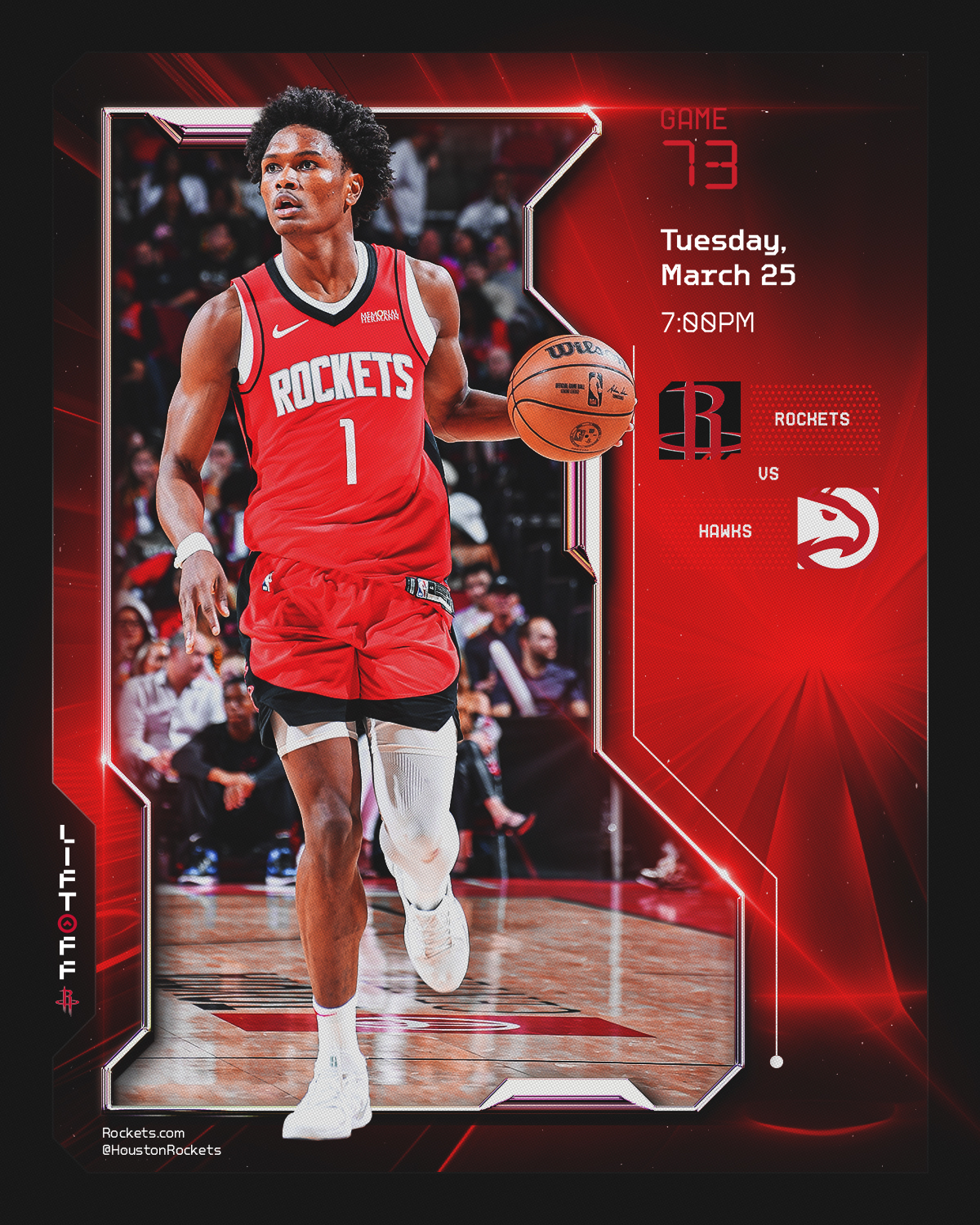 Houston Rockets - 🏡 Tuesday night at the house ⏰ 7:00pm Tip-Off 📺 Space ...