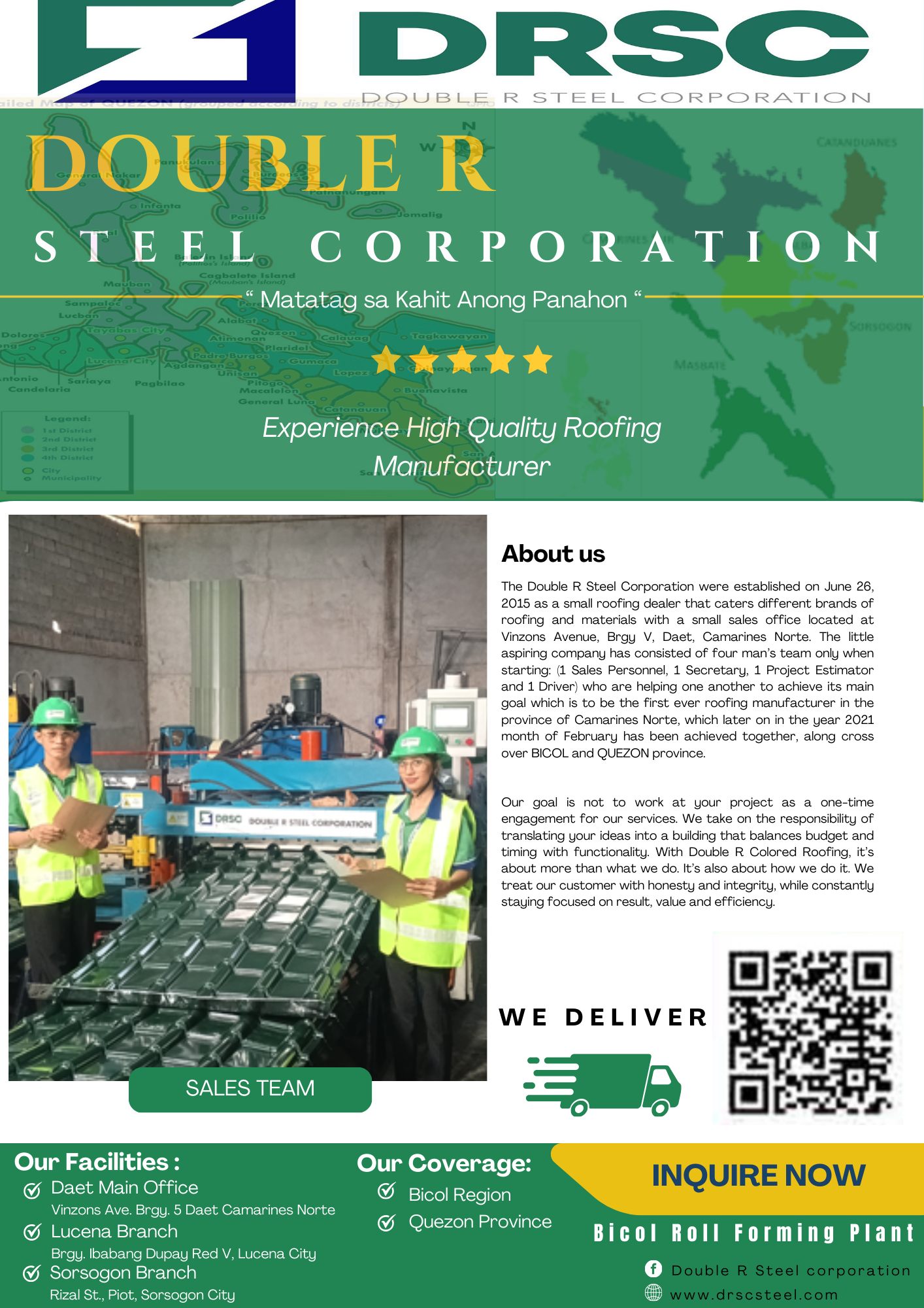 Double R Steel Manufacturing Corporation | Daet