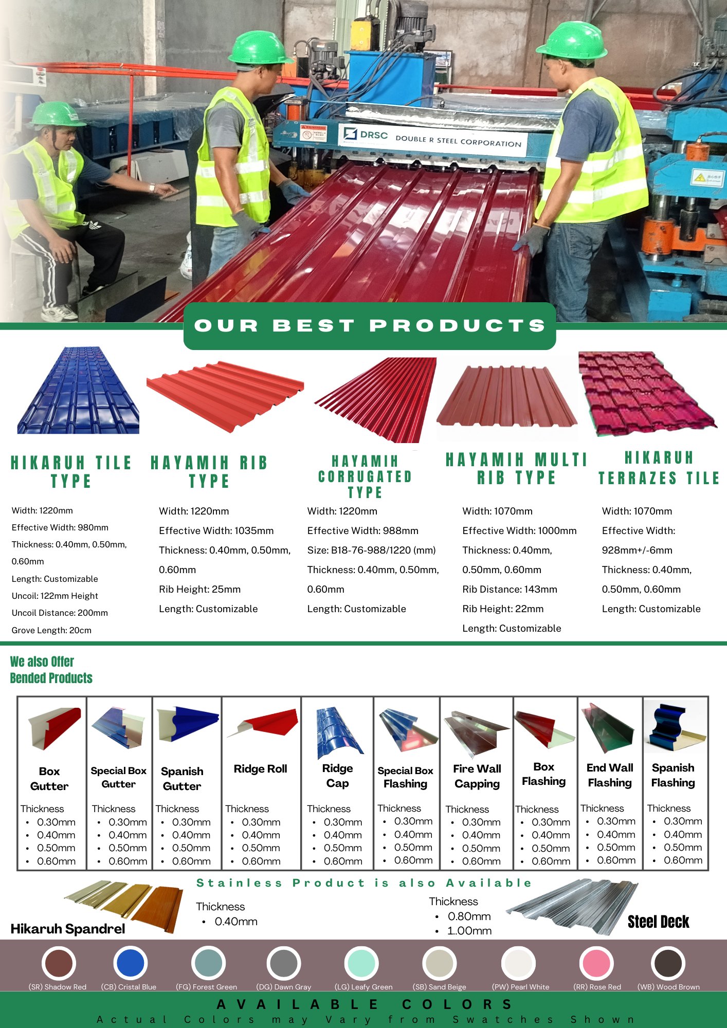 Double R Steel Manufacturing Corporation | Daet
