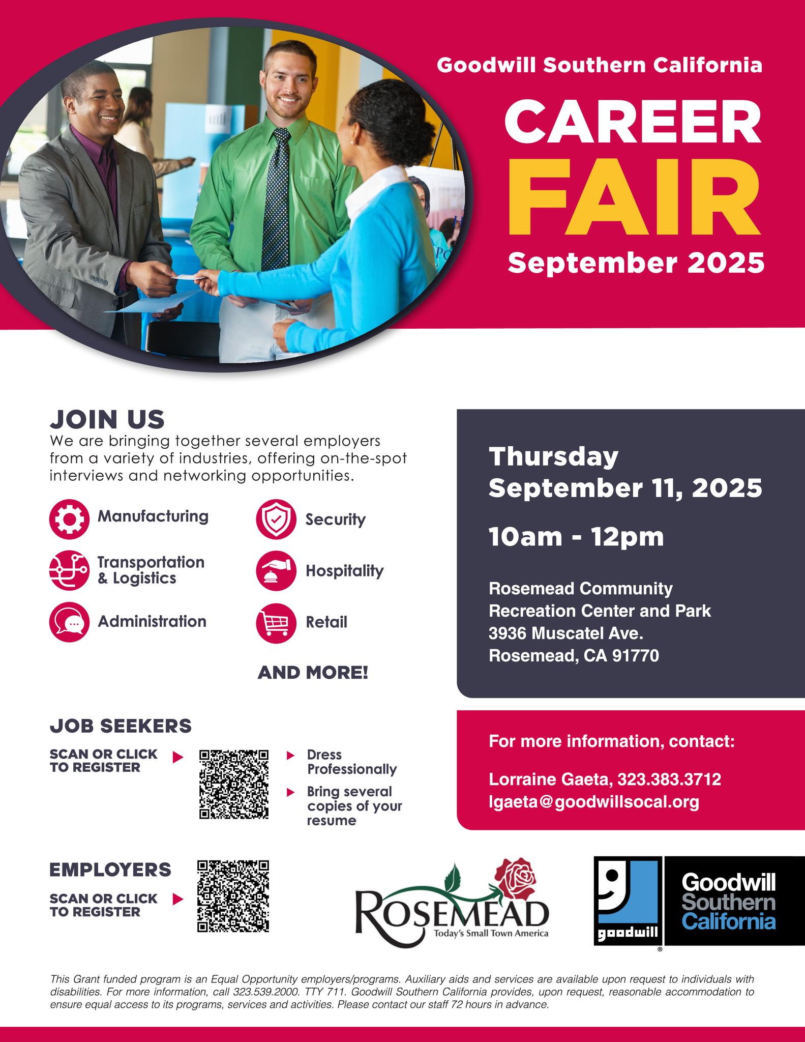 📢 We’re bringing job... - Goodwill Southern California | Facebook