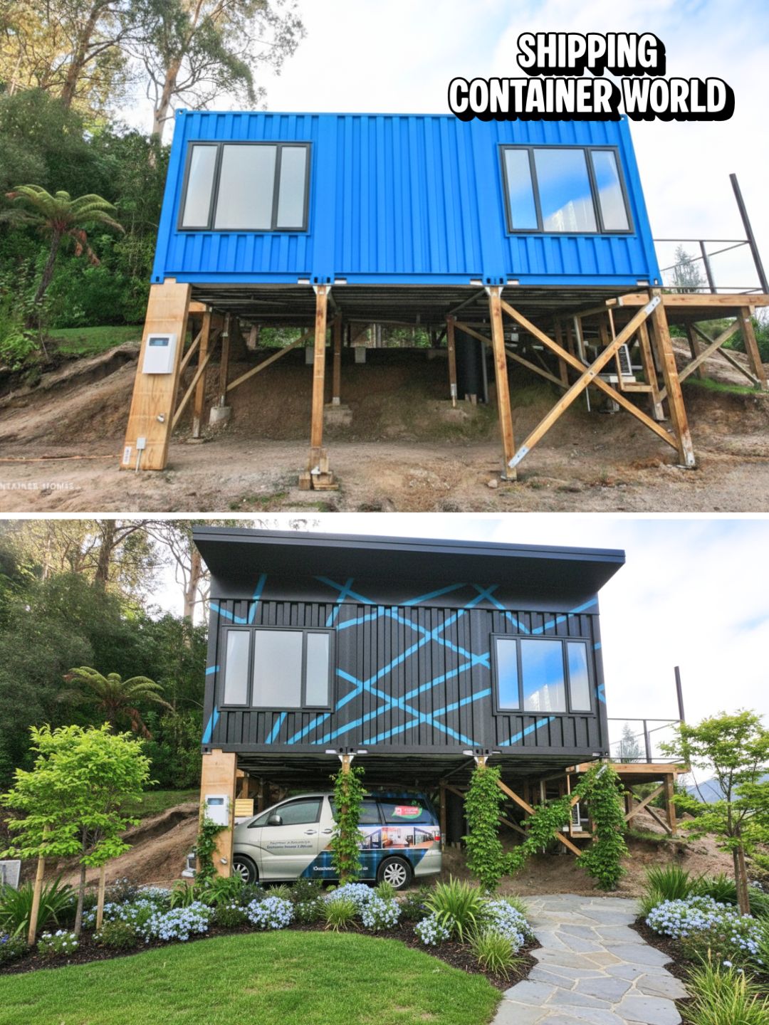 Shipping - The Paint Job On This Container Home Is Definitely A Choice ...