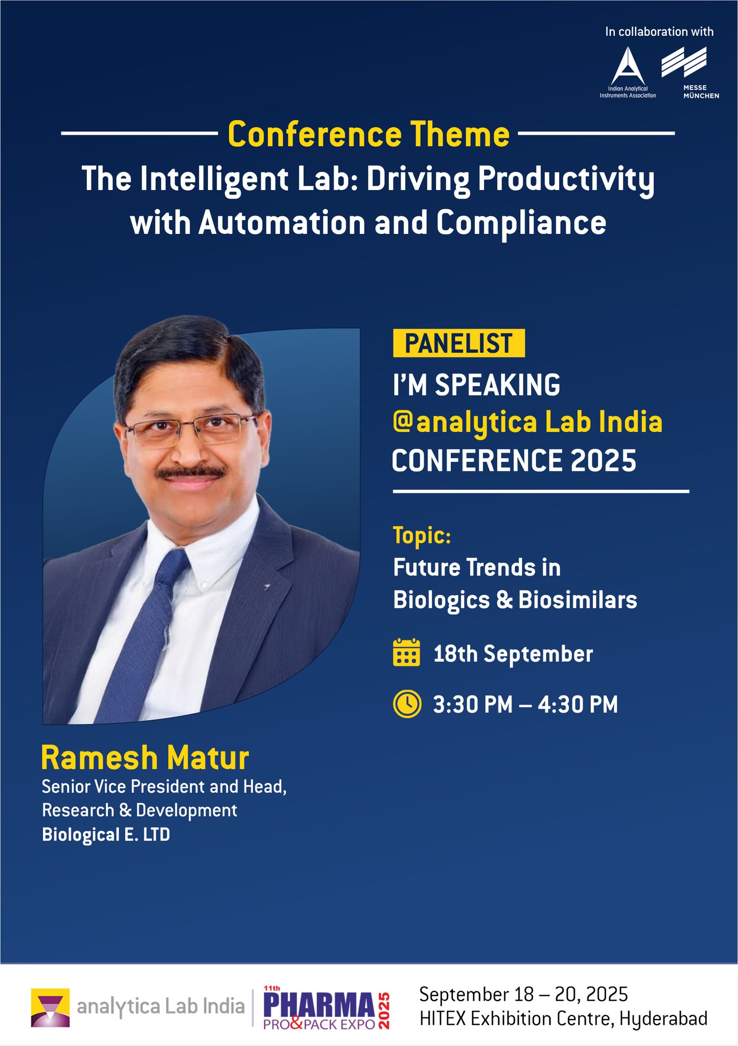 We are pleased to have Ramesh... - Pharma Pro&Pack Expo | Facebook
