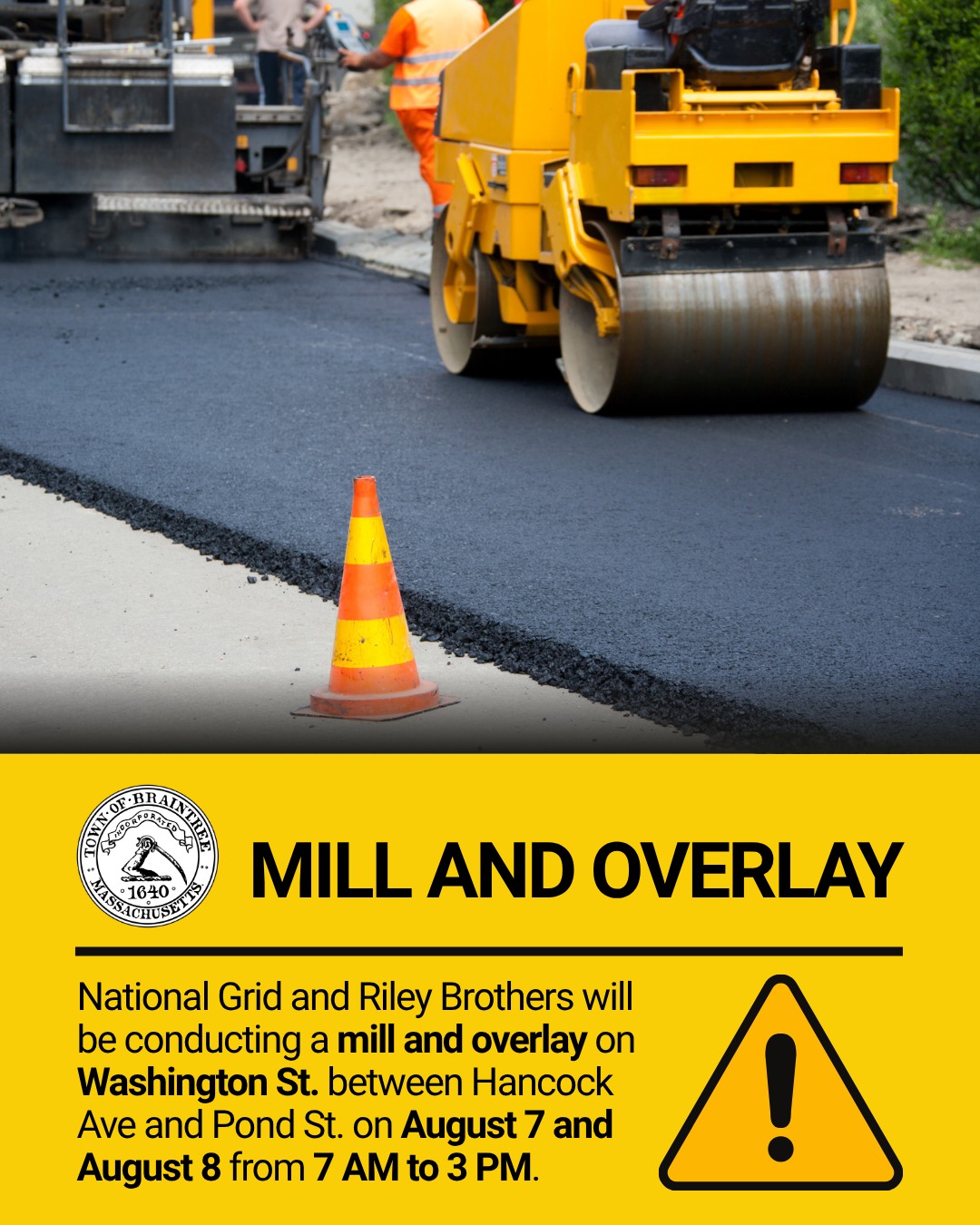National Grid and Riley Brothers will... - Town of Braintree | Facebook