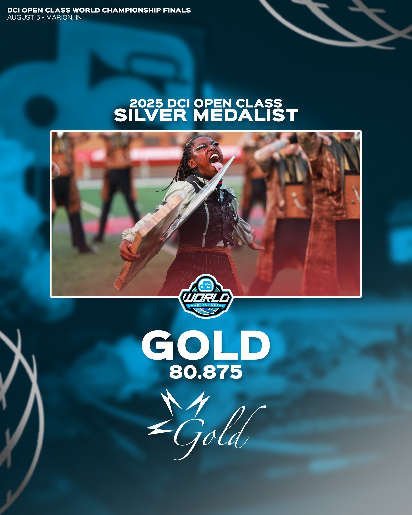 Six consecutive medals 🥈🔥 #DCI2025 | Gold Drum & Bugle Corps