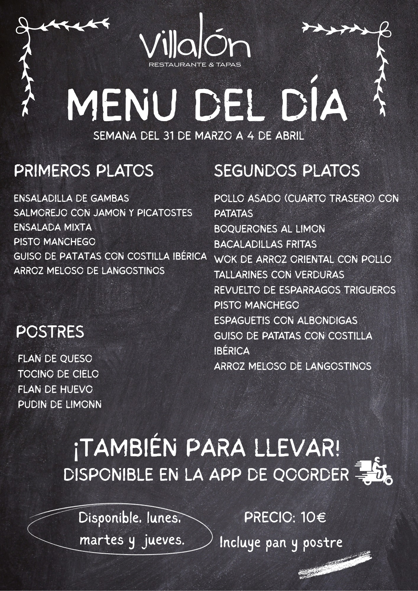 Restaurante - 👨‍🍳¿Qué platos elegirías de primero y segundo? ¿Y de ...