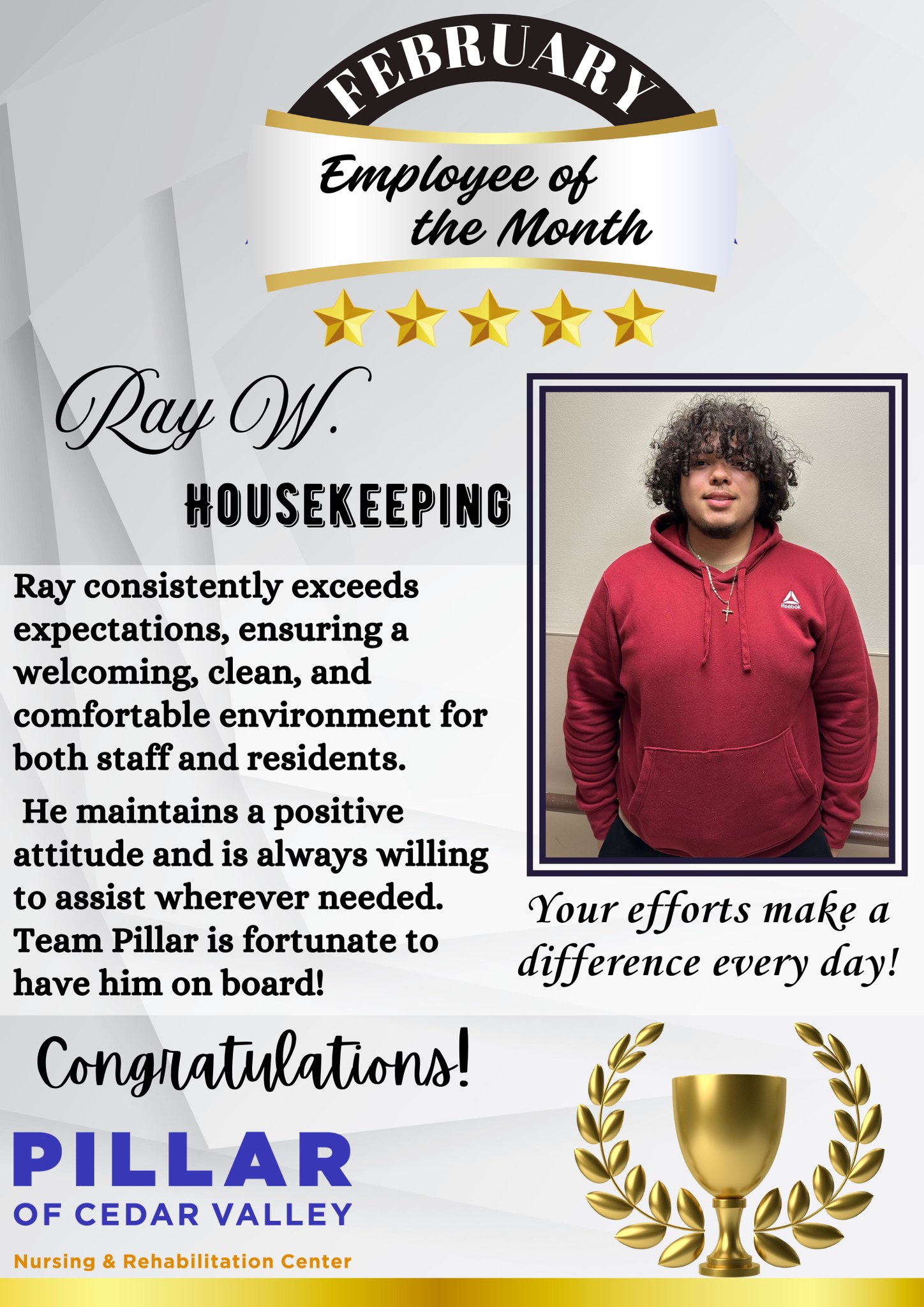 Pillar - Congratulations, Rey! Your hard work and dedication have ...