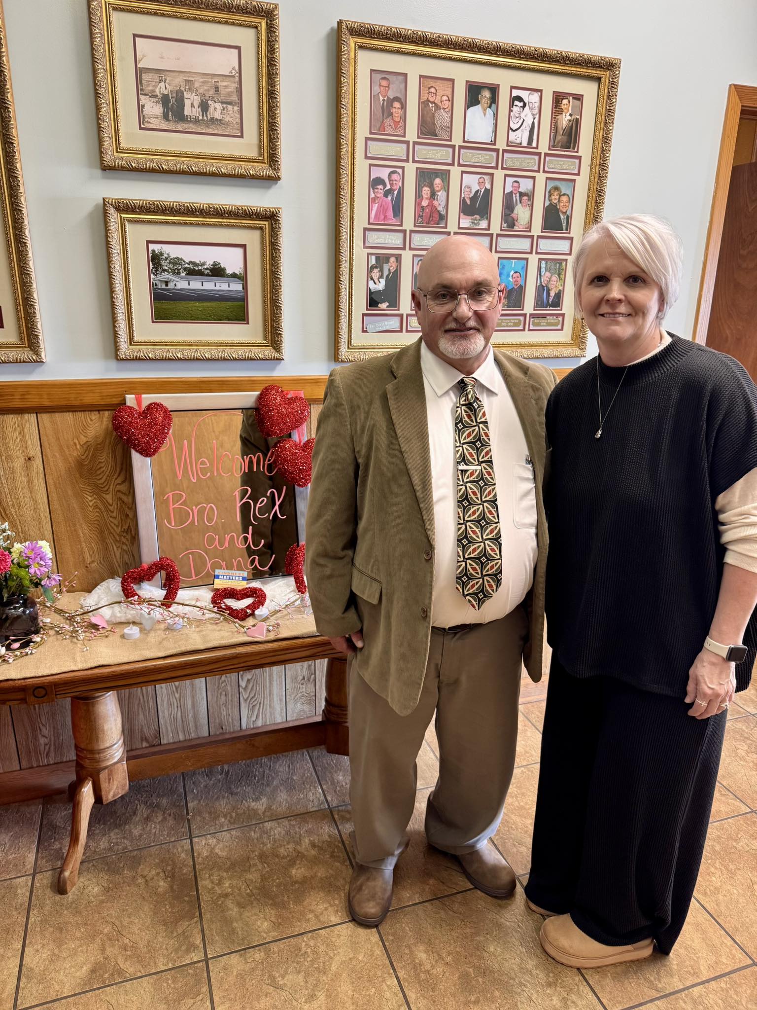 New - We would like to welcome our new pastor and his wife, Bro. Rex ...