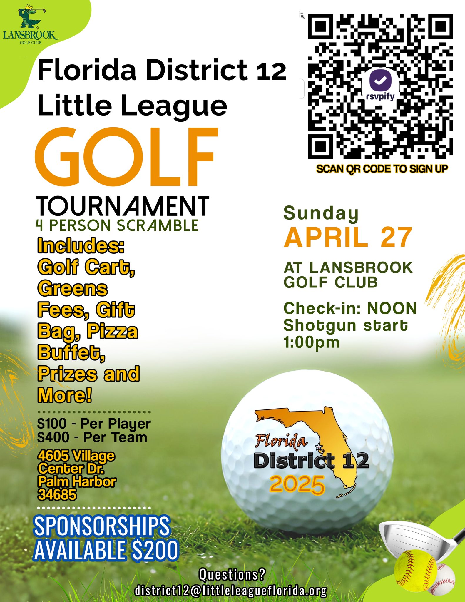Palm - Sign up for the Florida District 12 Little League Golf ...