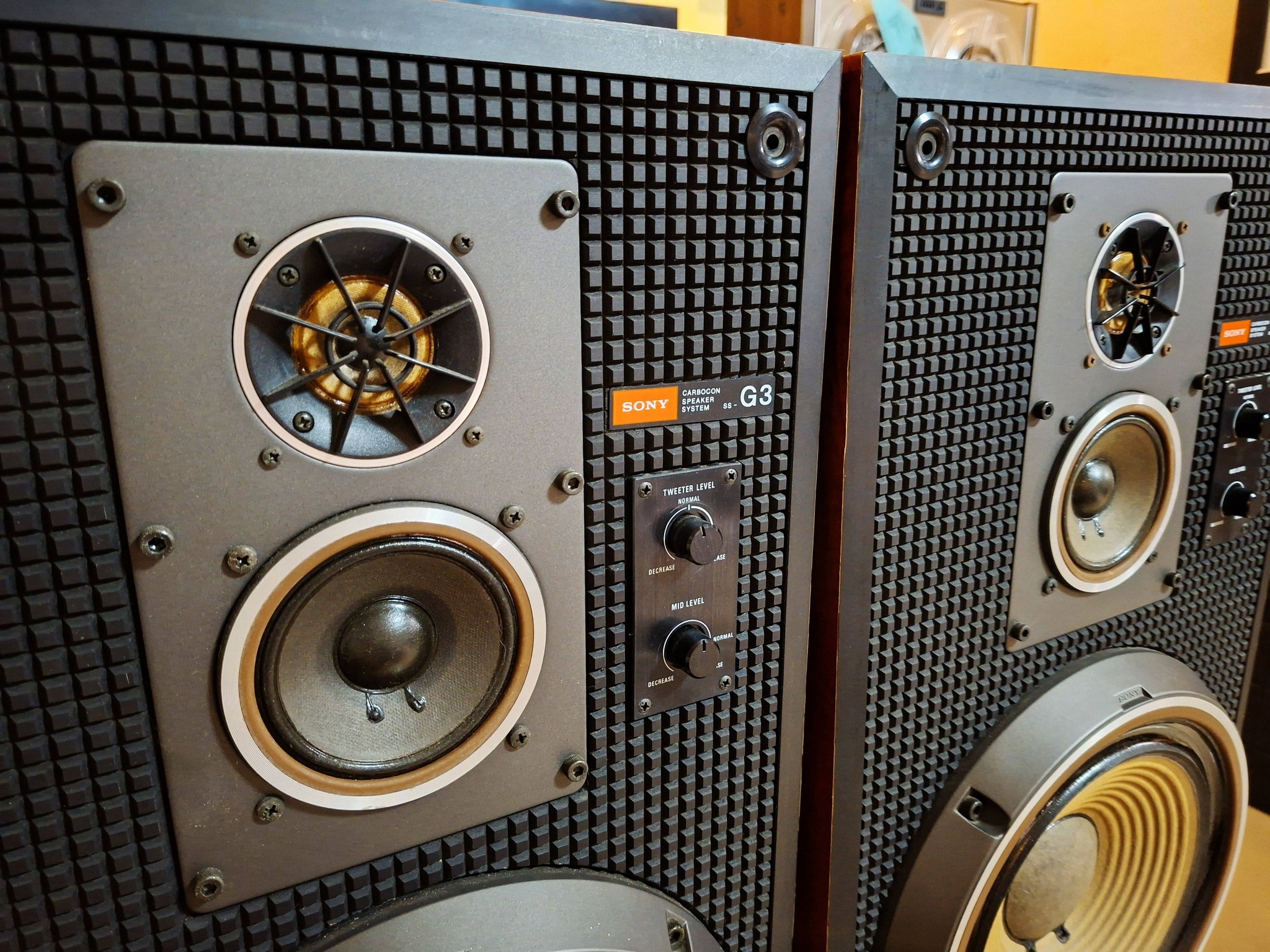 NEW ARRIVAL!!!! ‎This very uncommon 1977 Sony SS-G3 speakers in