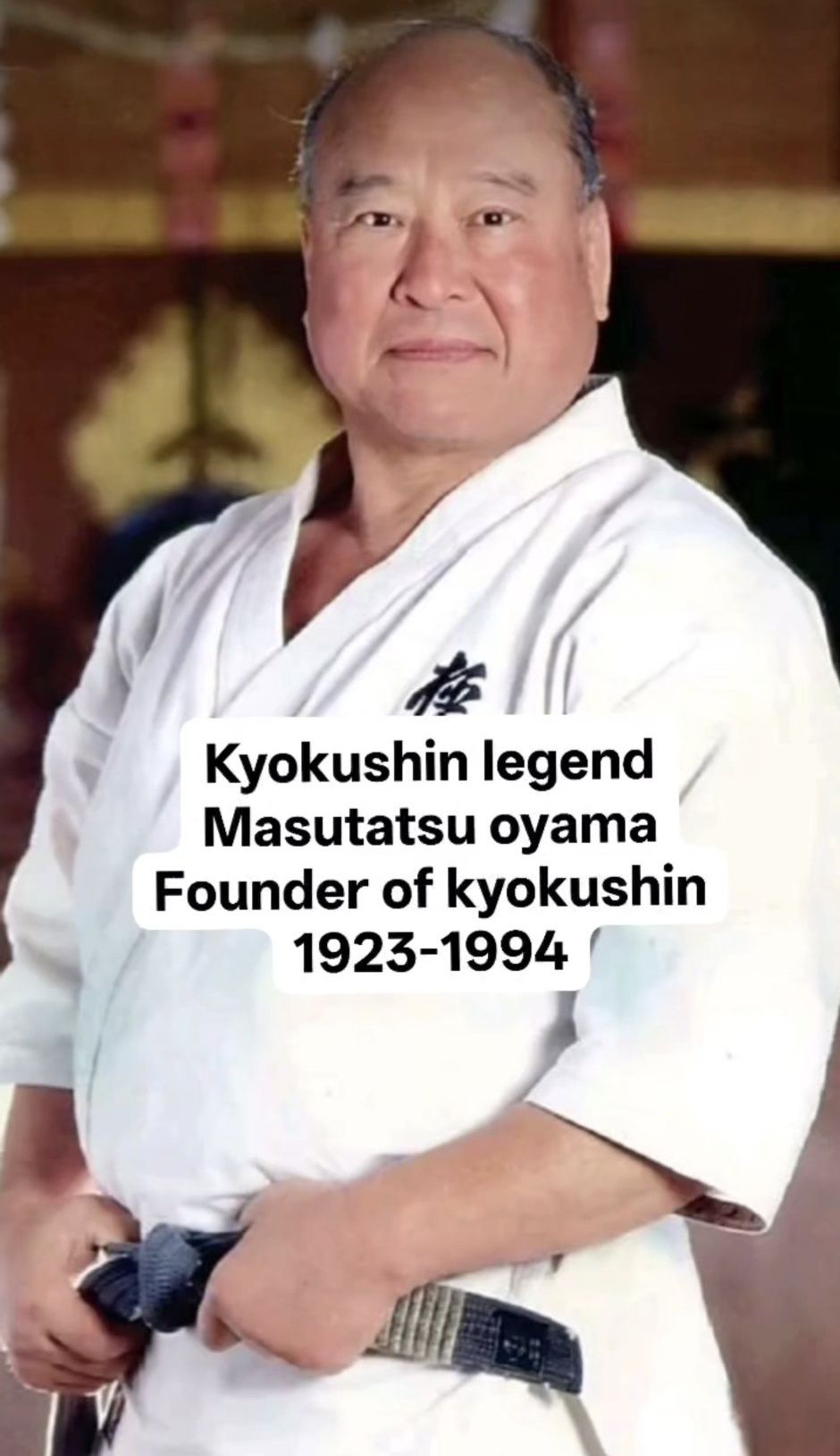 Kyokushin Karate founder masutatsu oyama sensei