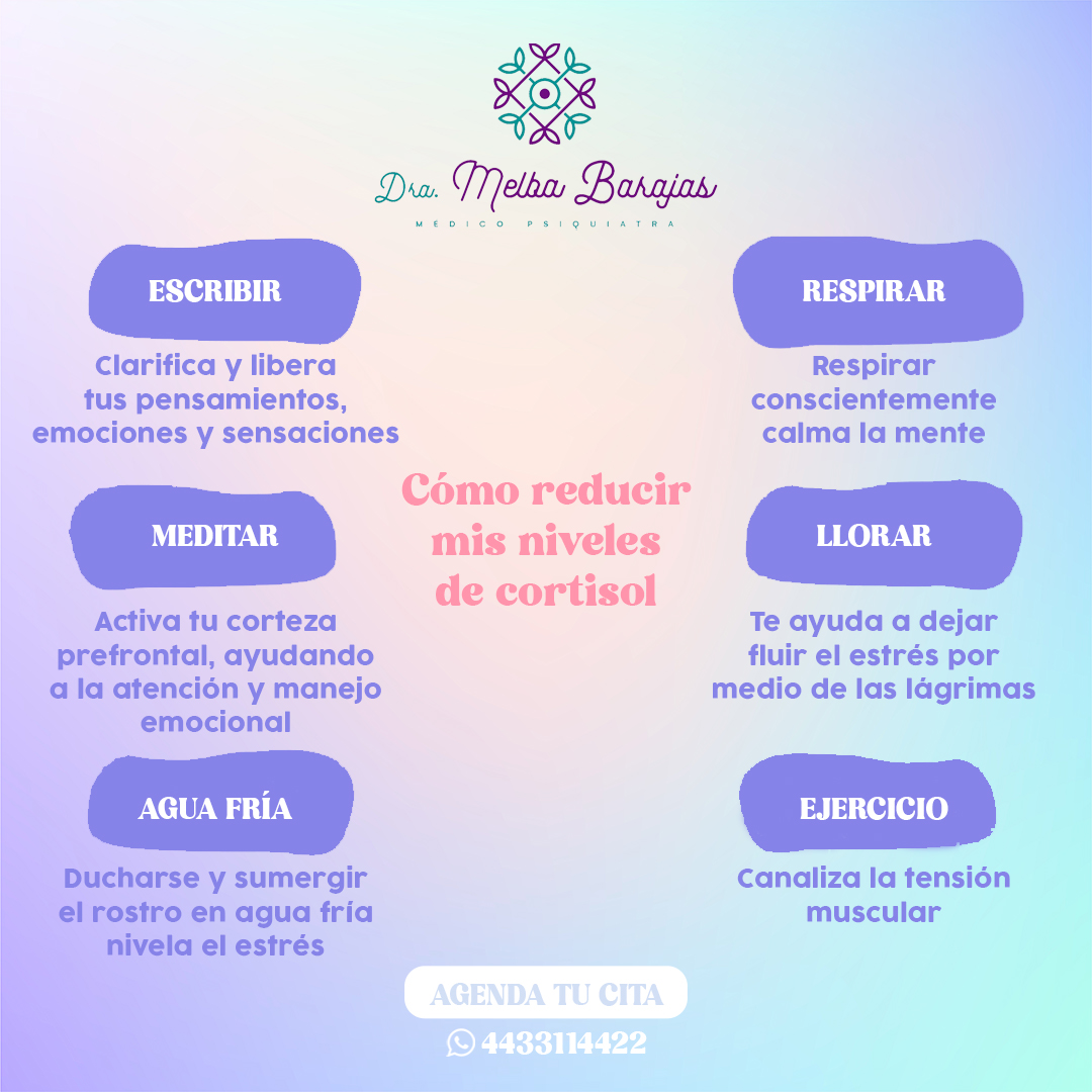 Dra. - 😌🌿 ¿Sabías que el cortisol, conocido como la hormona del estrés ...