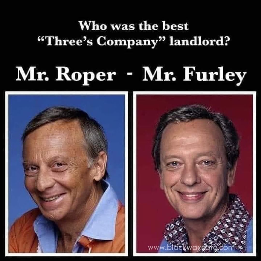 Black - Mr. Furley for the win! #80s #70s | Facebook