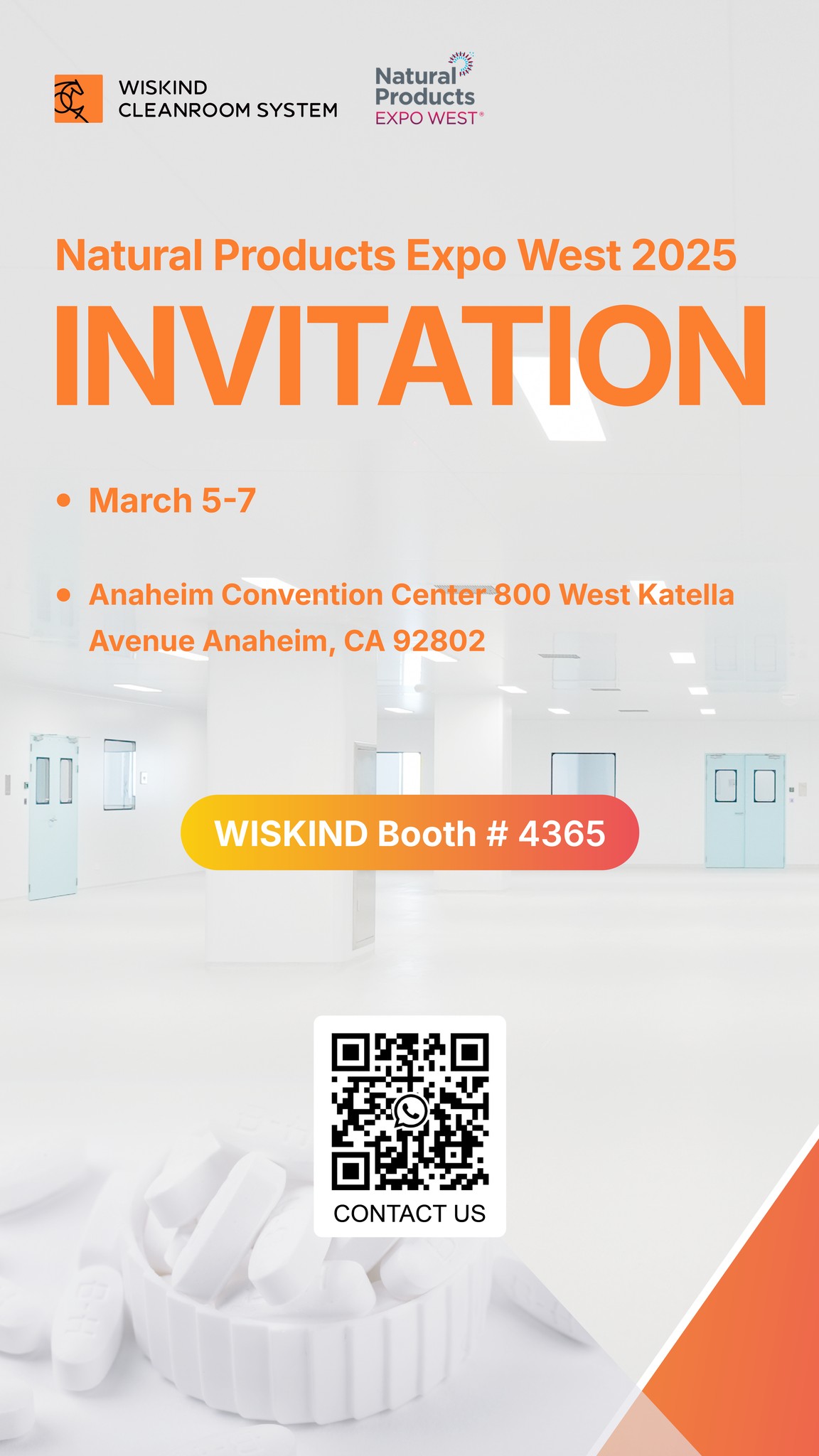 🌱 Join us at Natural Products... - Wiskind Cleanroom System | Facebook
