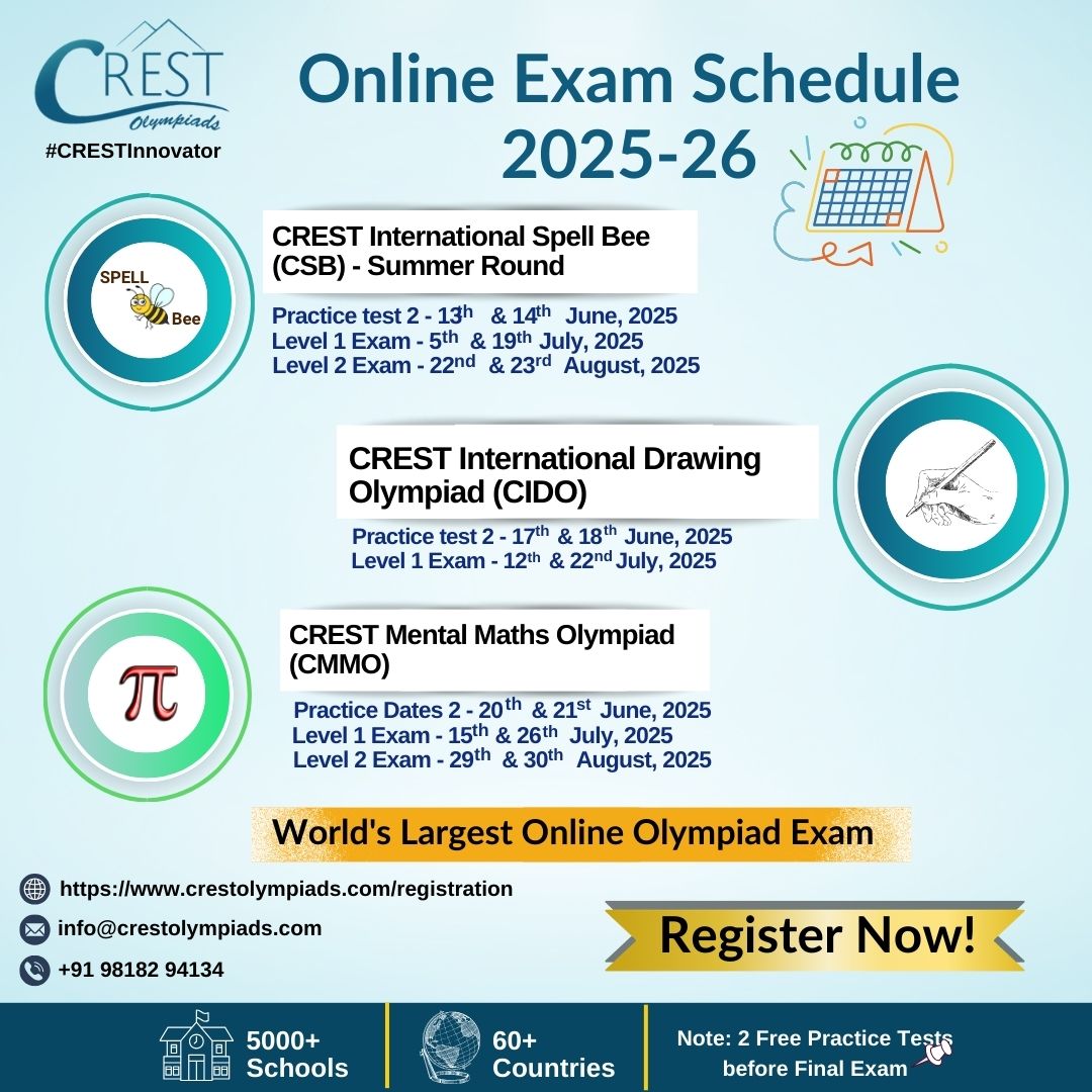 CREST - CREST Olympiads registration is open for the academic year 2025 ...