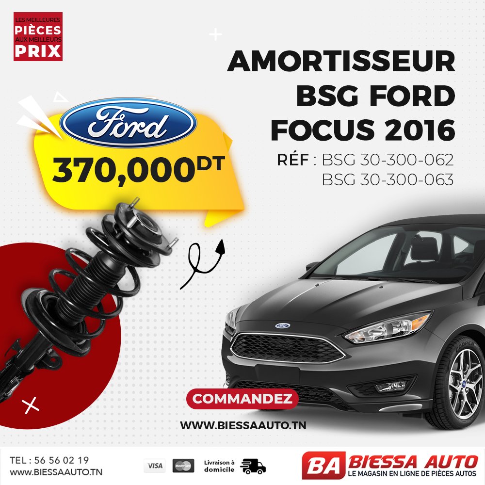 Amortisseur Sport Arrière Pour Peugeot 206 – Longueur 770 Mm – Référence 56.16.BA – Compatible Plusieurs Motorisations