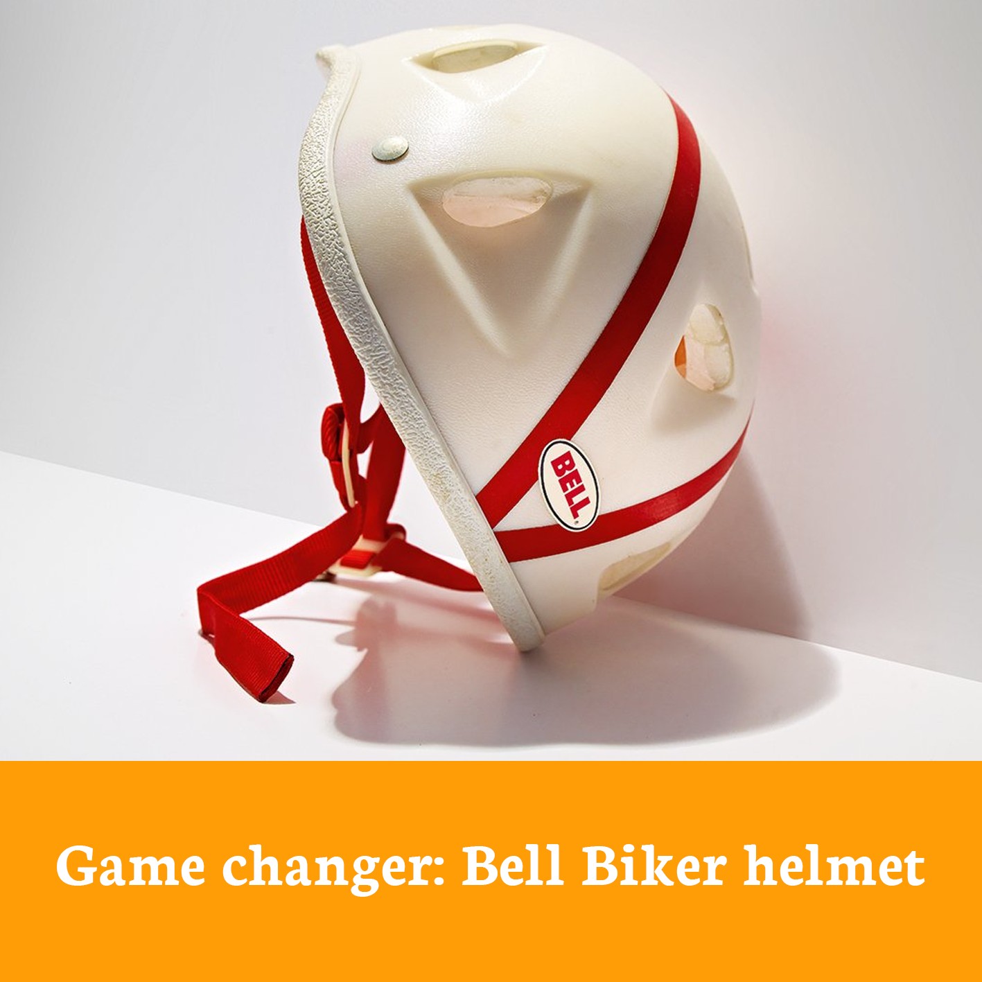 bell bike helmet vintage STAR CLASSIC - White school comfort and technology Bell Helmet Circa 1979 -