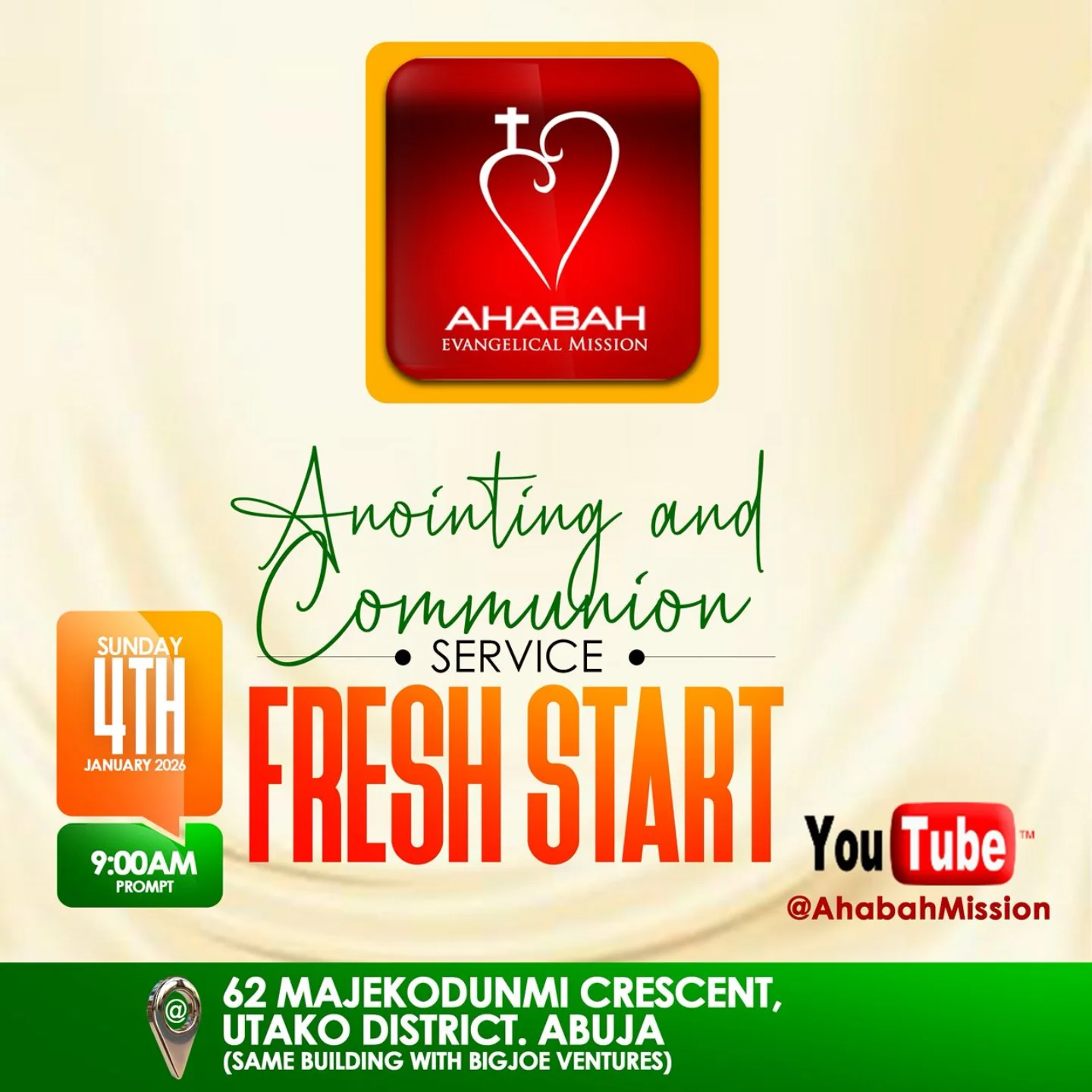 SUNDAY SERVICE Fresh... - Ahabah Evangelical Mission | Facebook