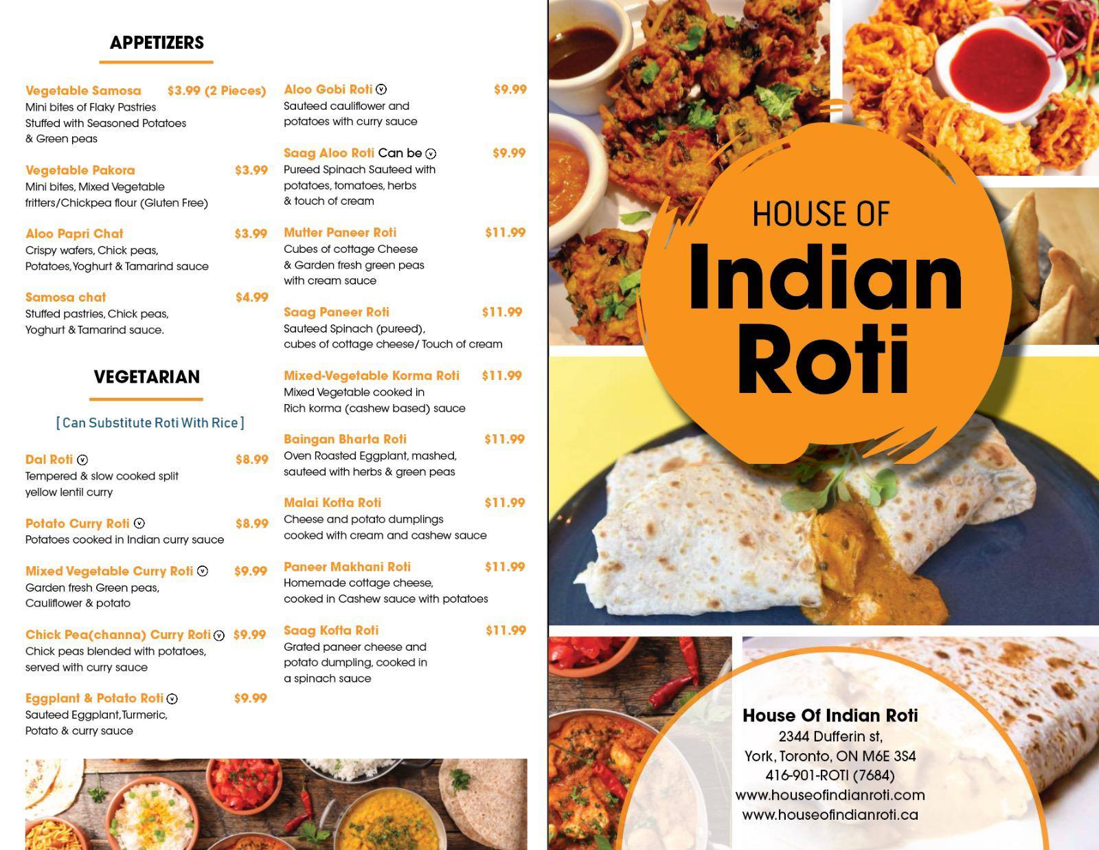House Of Indian Roti | Toronto ON