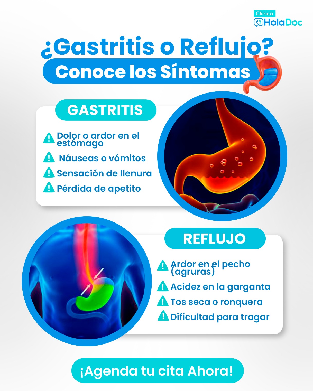 Clínica - ⚠️ Dolor estomacal, acidez o ardor en el pecho? No ignores ...