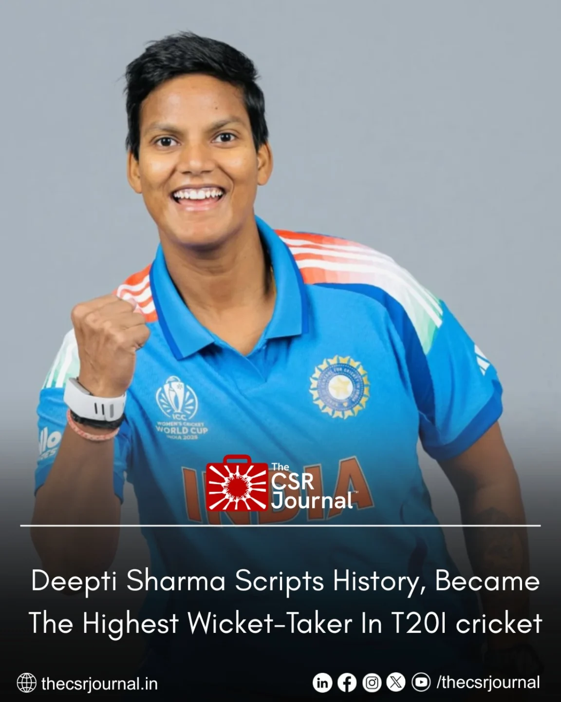 The CSR - India’s star all-rounder Deepti Sharma has shattered yet ...