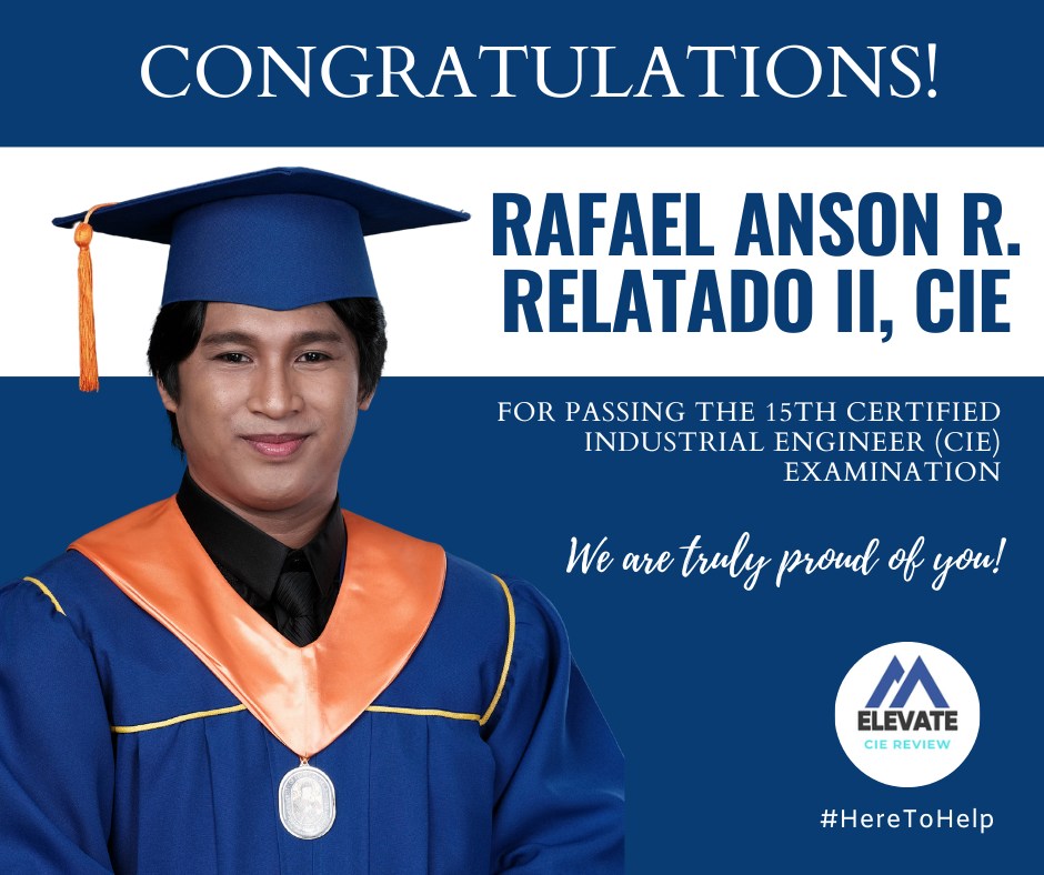 Elevate - Congratulations, Engr. Rafael Anson R. Relatado II, CIE, from ...