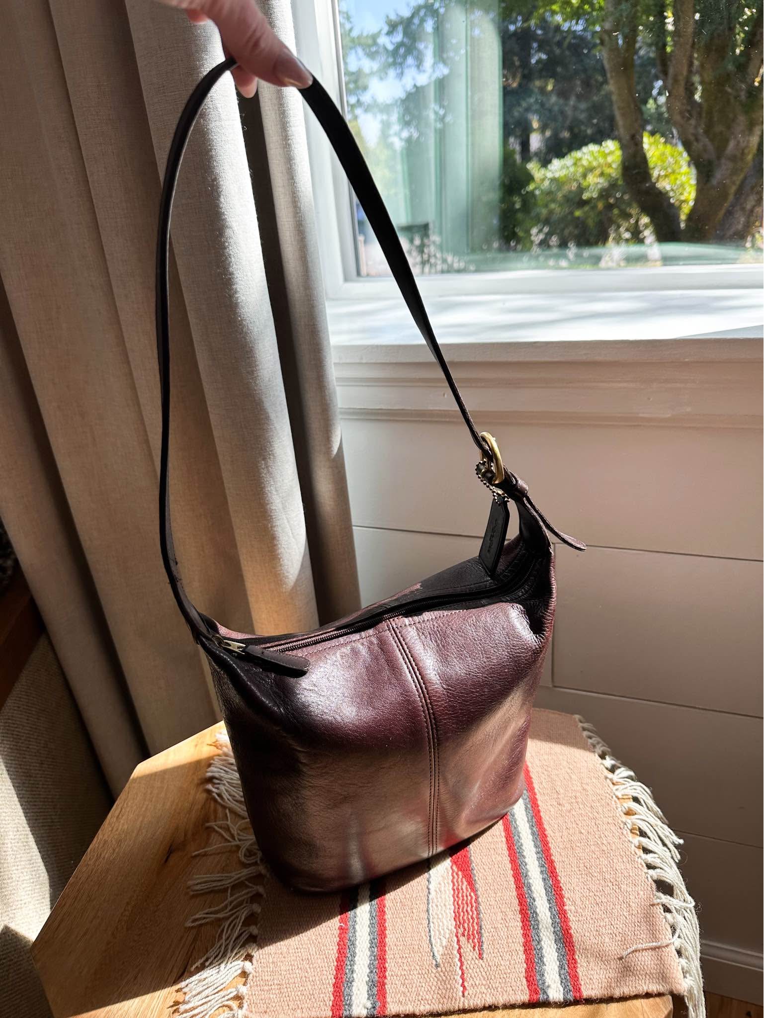 Bucket Bag Coach Genuine Glovetanned Leather Coach Glove-Tanned 