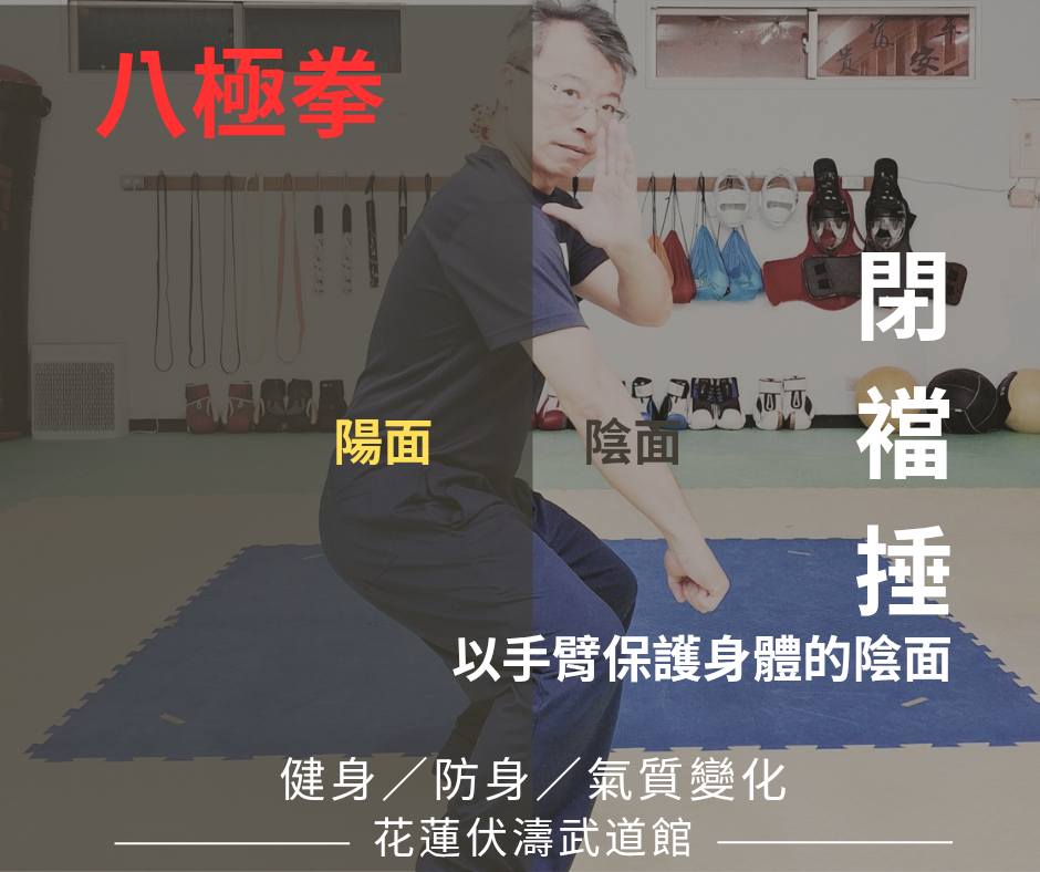 襠」：為褲子兩片腿管相連的地方。 所以，八極拳裡的「閉襠捶」，即是