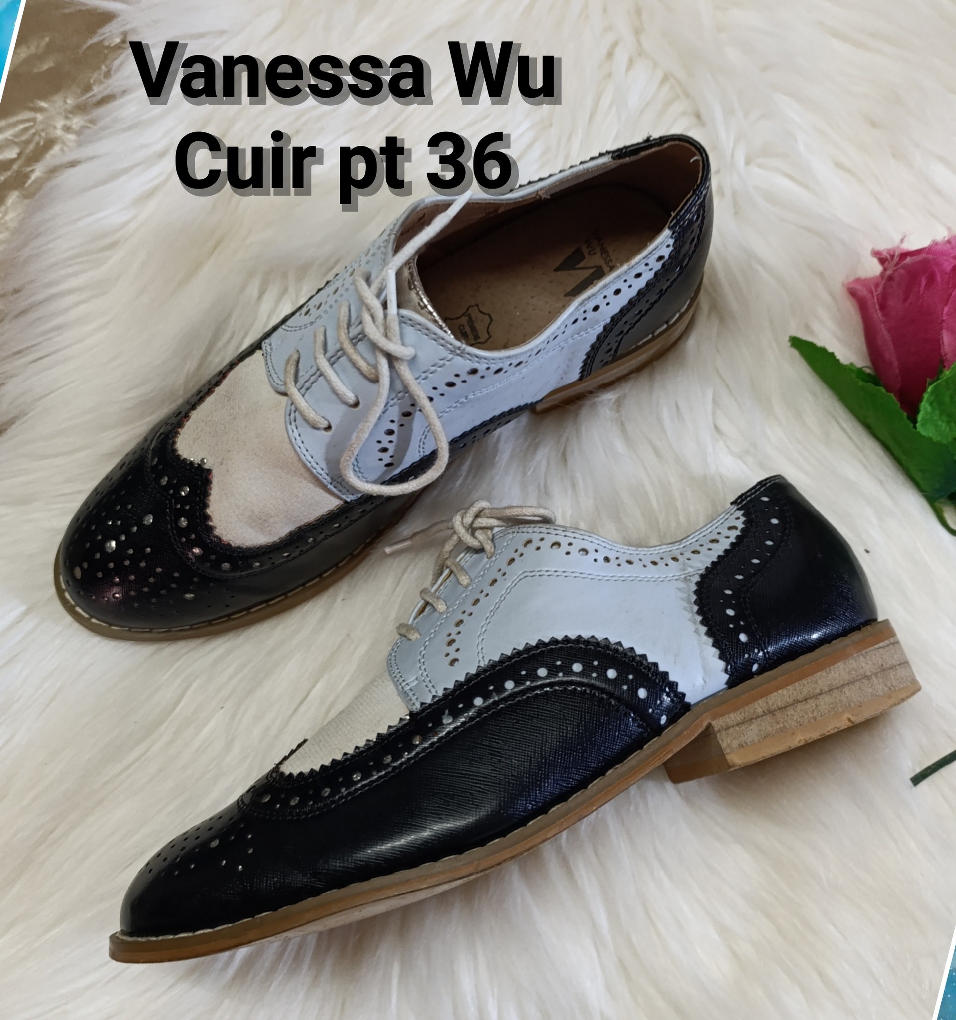 Derbies Mariamare Marron - Taille 36 - Simili Cuir - Comme Neuves