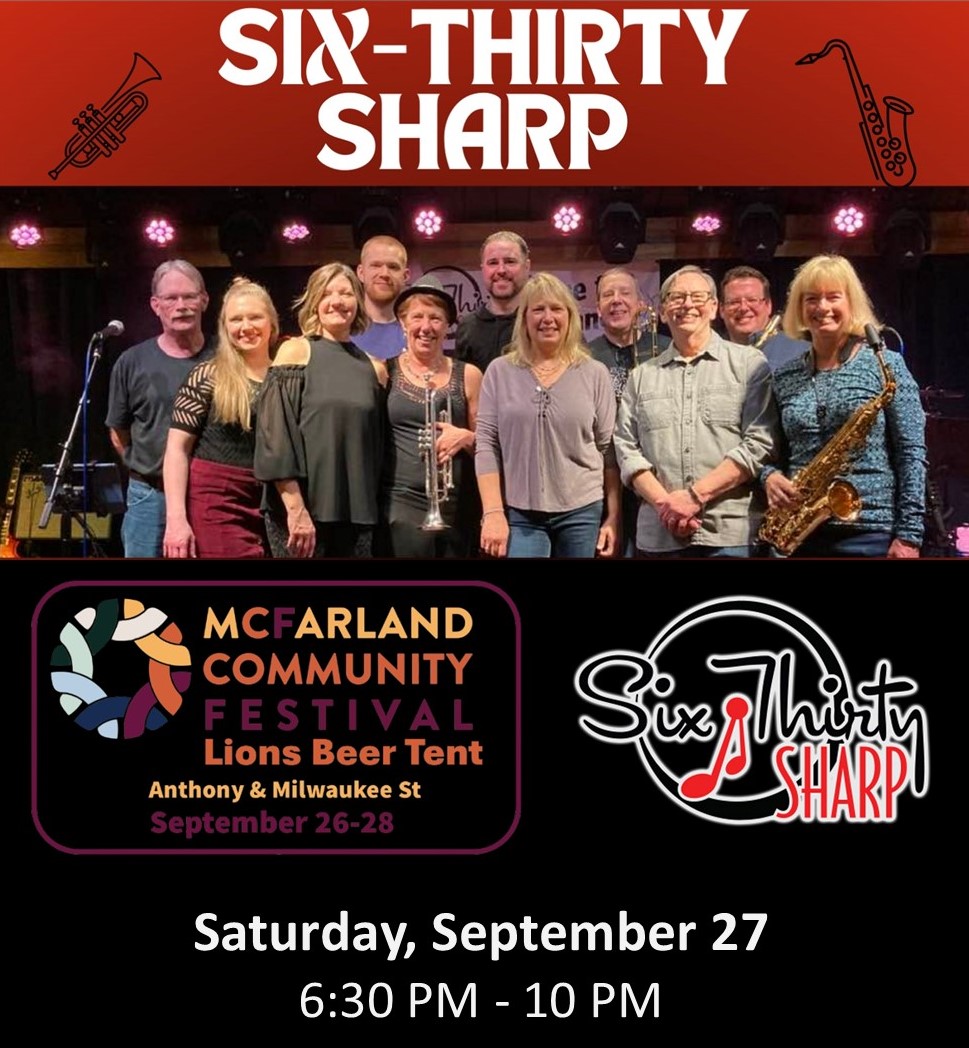 McFarland - Saturday Night Music in the Lions Beer Tent! We’re closing ...