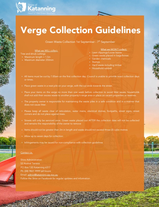 Shire - 🚛🗑📢Green Waste Collection – Commences Mon September 1st📢🗑🚛 ♻️ ...