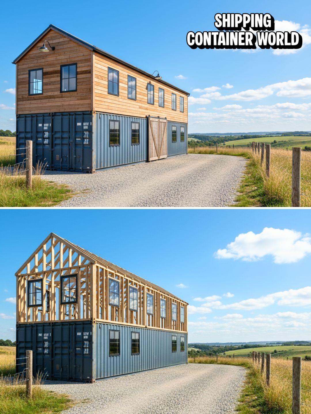 Shipping - So... it's a barn sitting on top of a shipping container. I ...