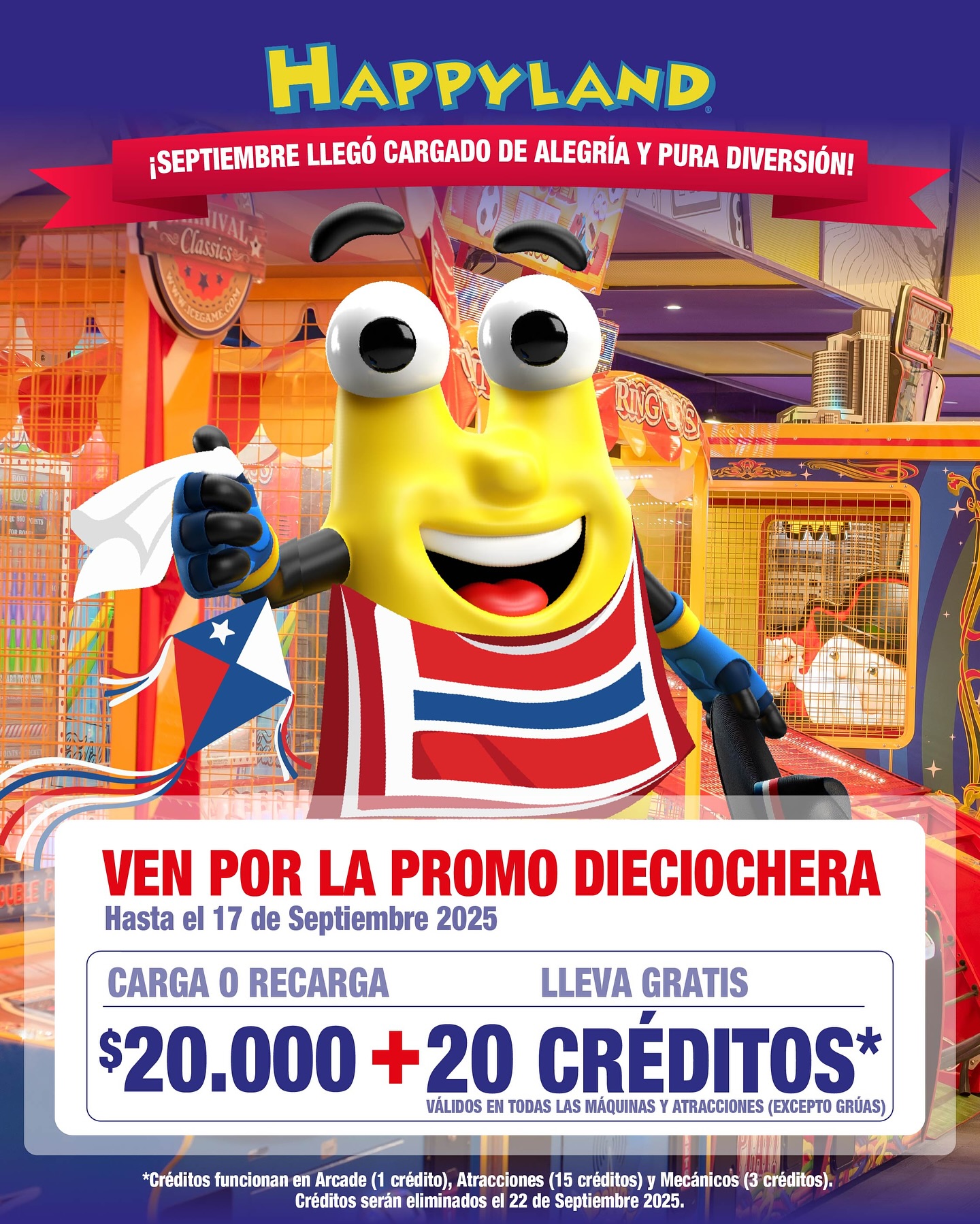 Happyland Chile - Iniciando la semana con las mejores energías. # ...