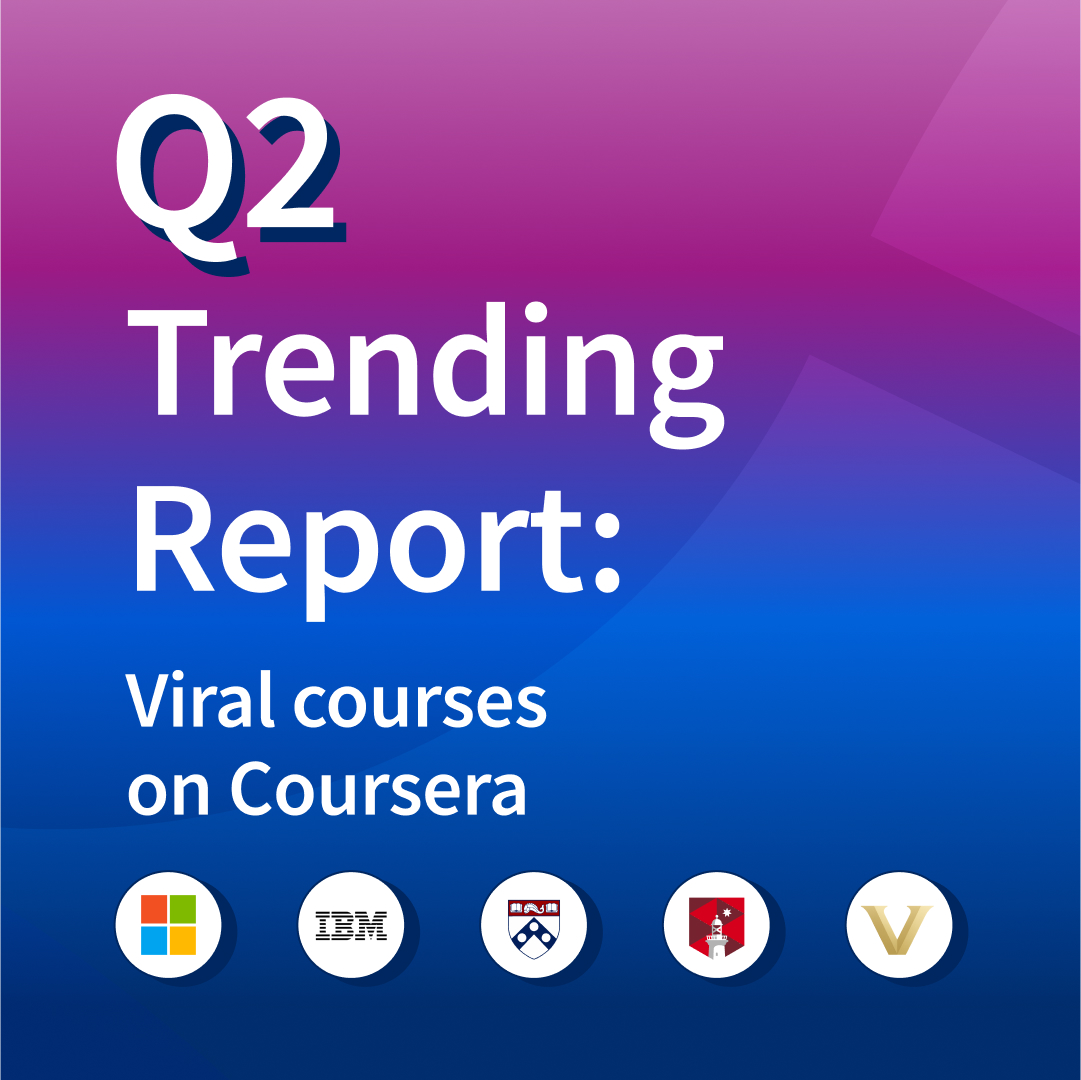 Coursera - Your Q2 trends report is here! From what we... | Facebook