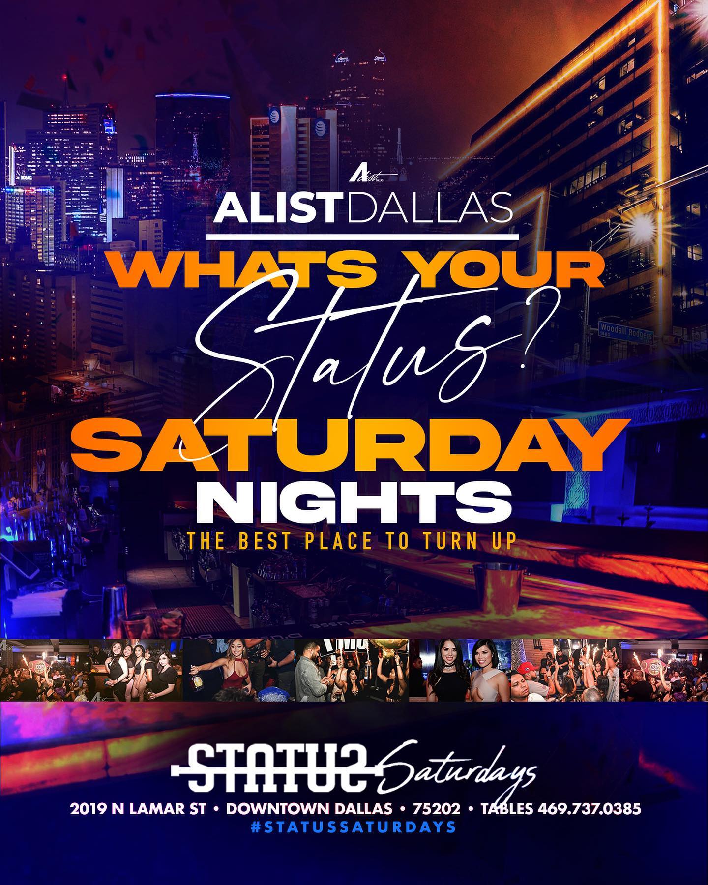Status Dallas - The Saturday night play!- #AlistSaturdays...