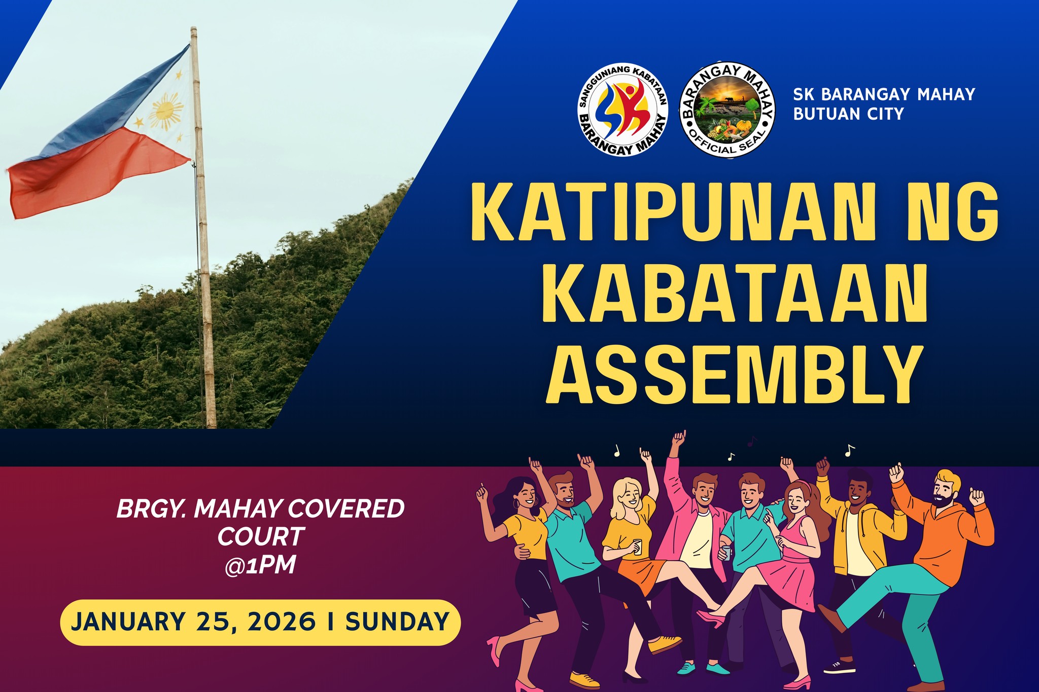 SK - 📣 Inviting all youth of Barangay Mahay! Join us at the Katipunan ...