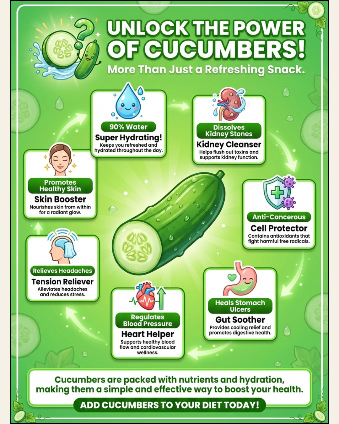 Easy - Unlock the Power of Cucumbers! Cucumbers offer a wealth of ...