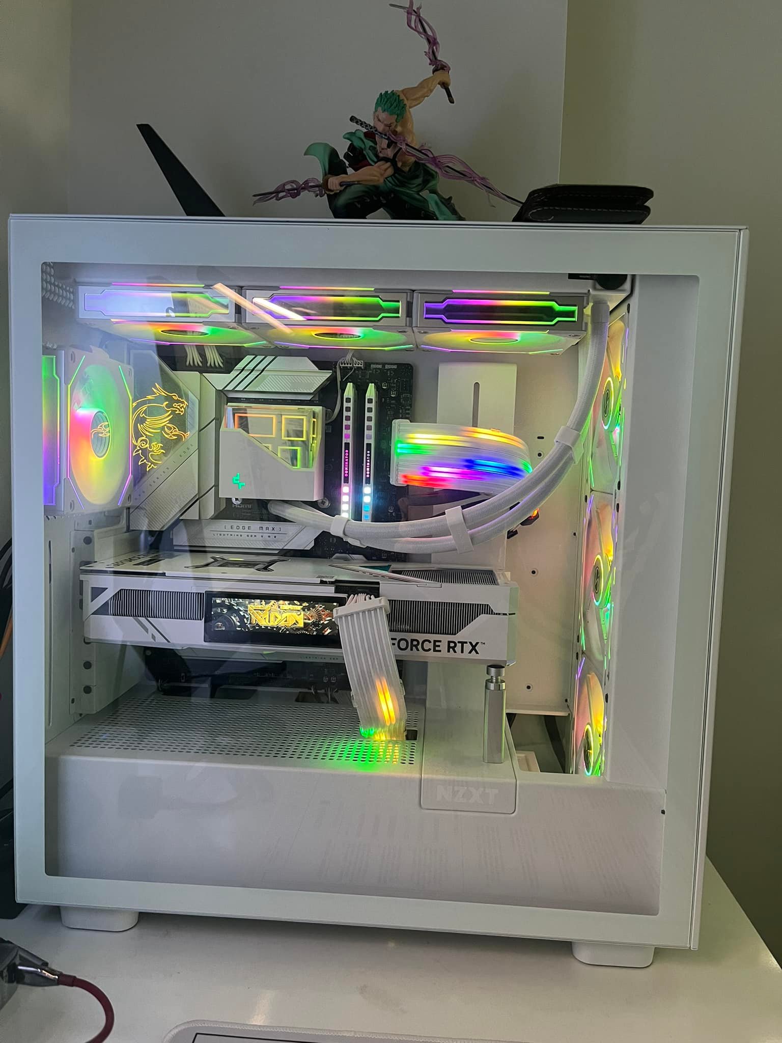 My gaming PC setup with i7-7700k and MSI 1660 Super