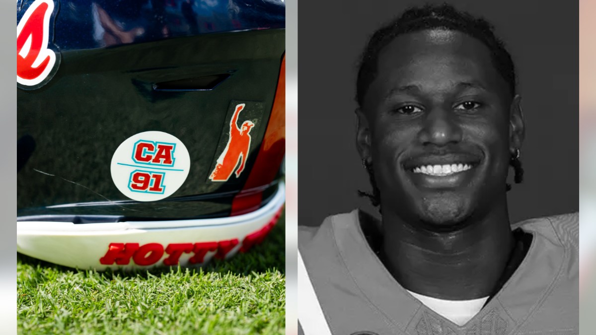WLOX-TV - PLAYING FOR 91: Ole Miss Football players wore helmet ...