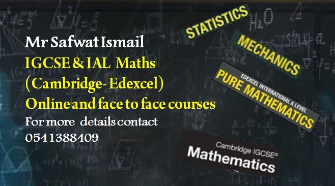 Mr Safwat Ismail IGCSE IAL SAT maths