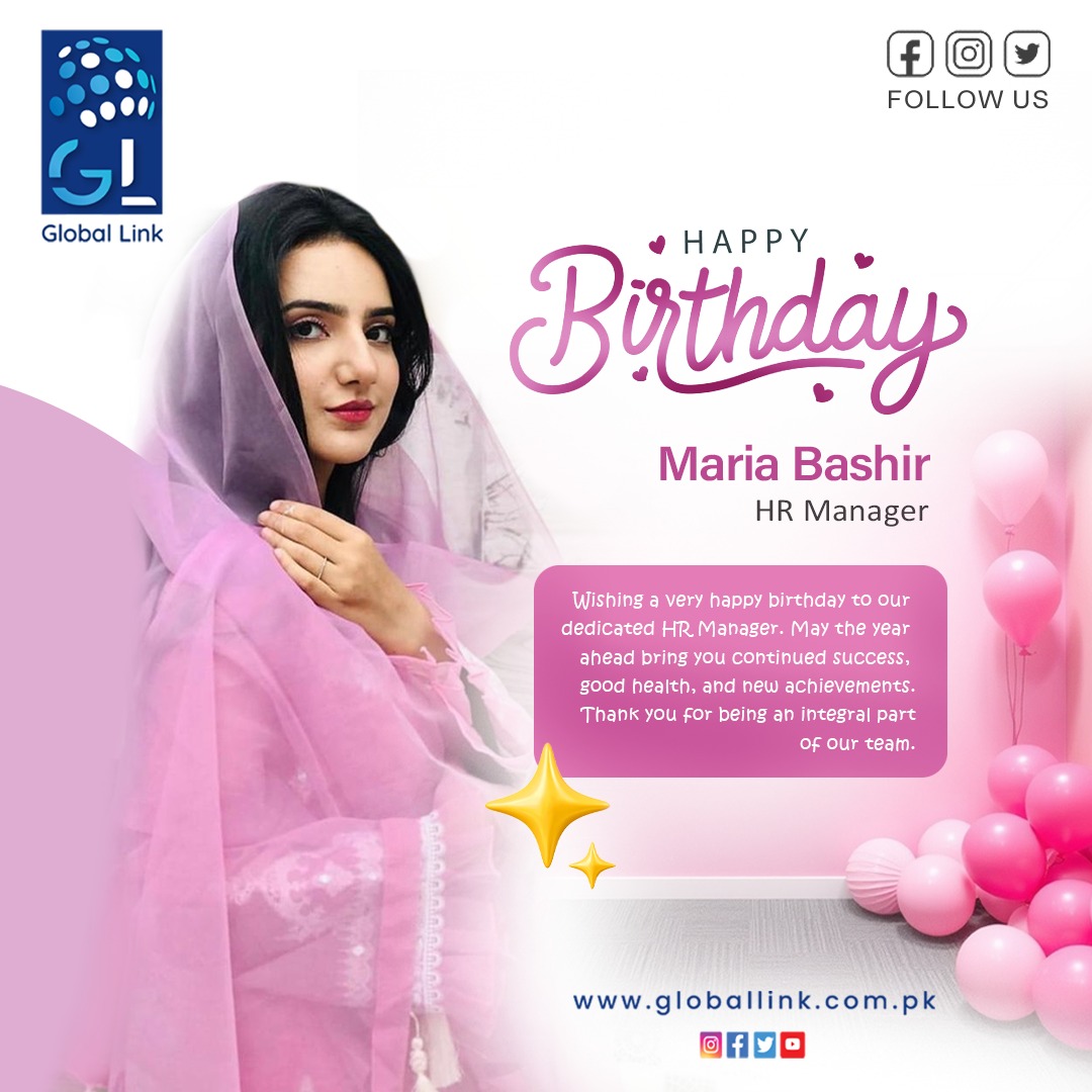 Global - Wishing a Very Happy Birthday to Our Dedicated HR Manager ...
