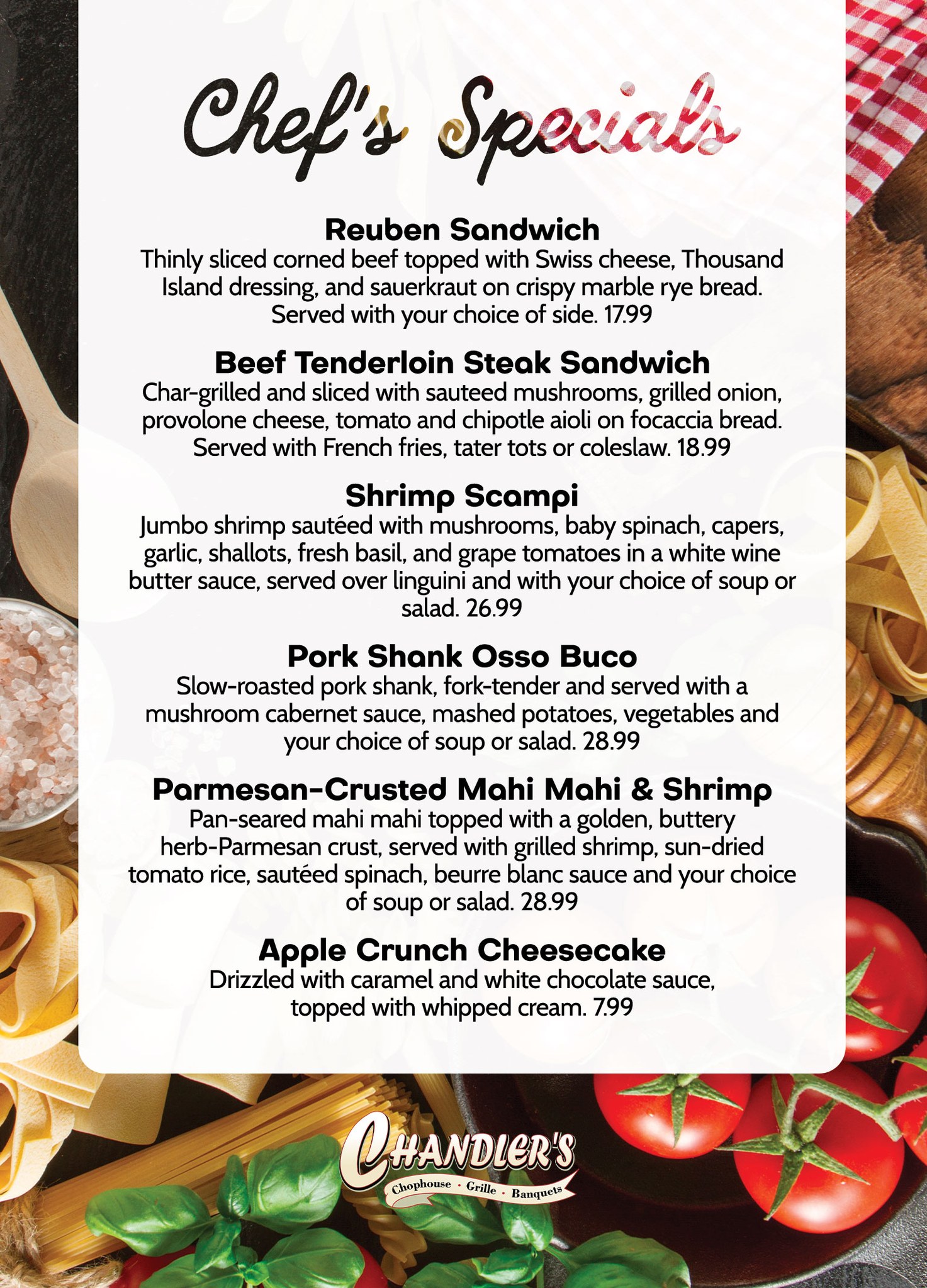 Chandler's Chophouse Grille & Banquets | Schaumburg IL