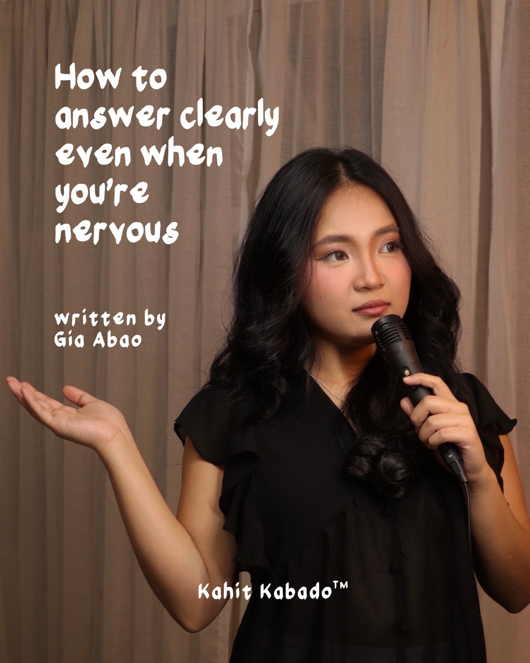Gianna - How to Answer Clearly Even When You’re Nervous In college, and ...