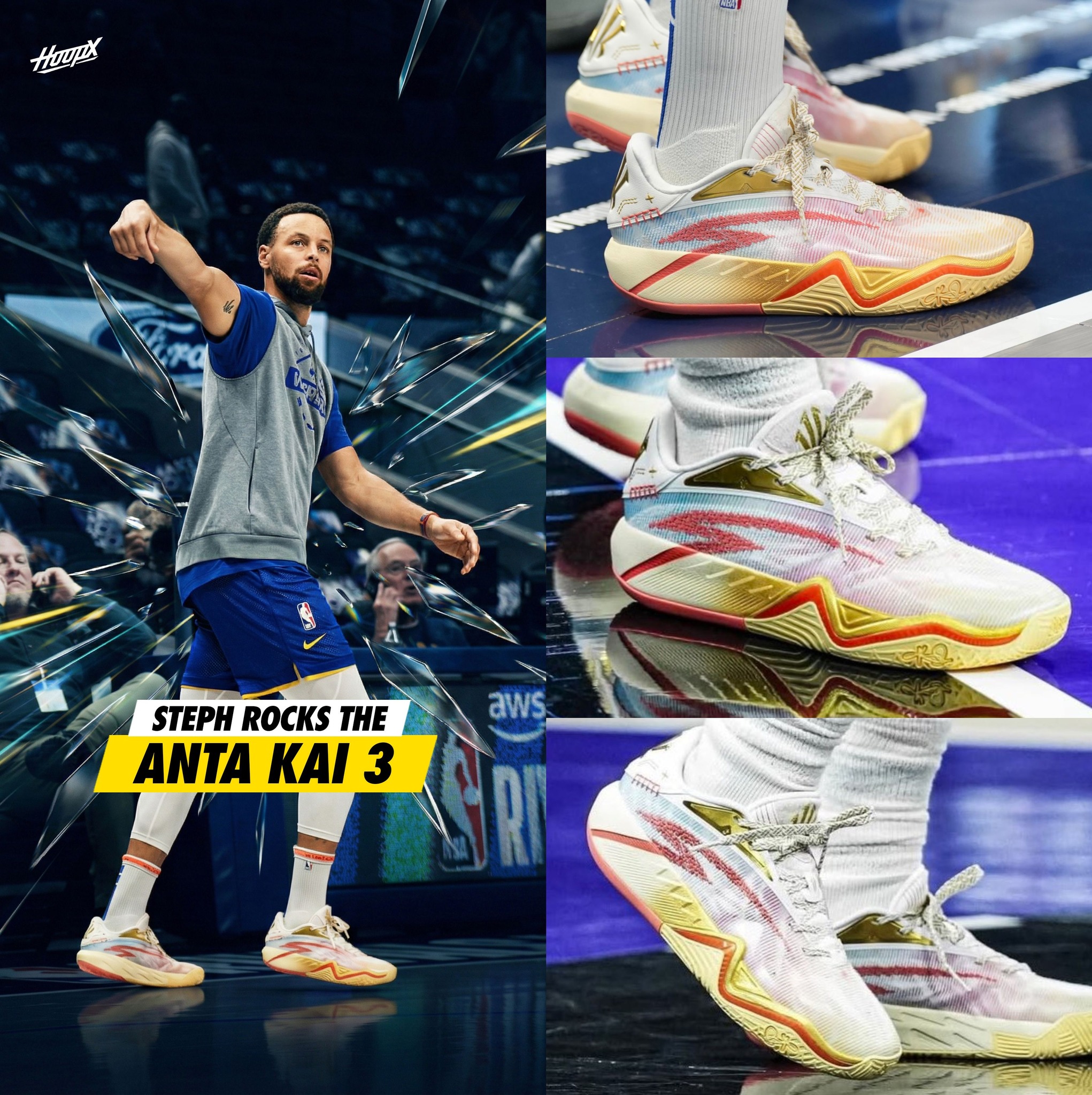 Stephen Curry will be playing in Kyrie Irving's sneaker, the Anta