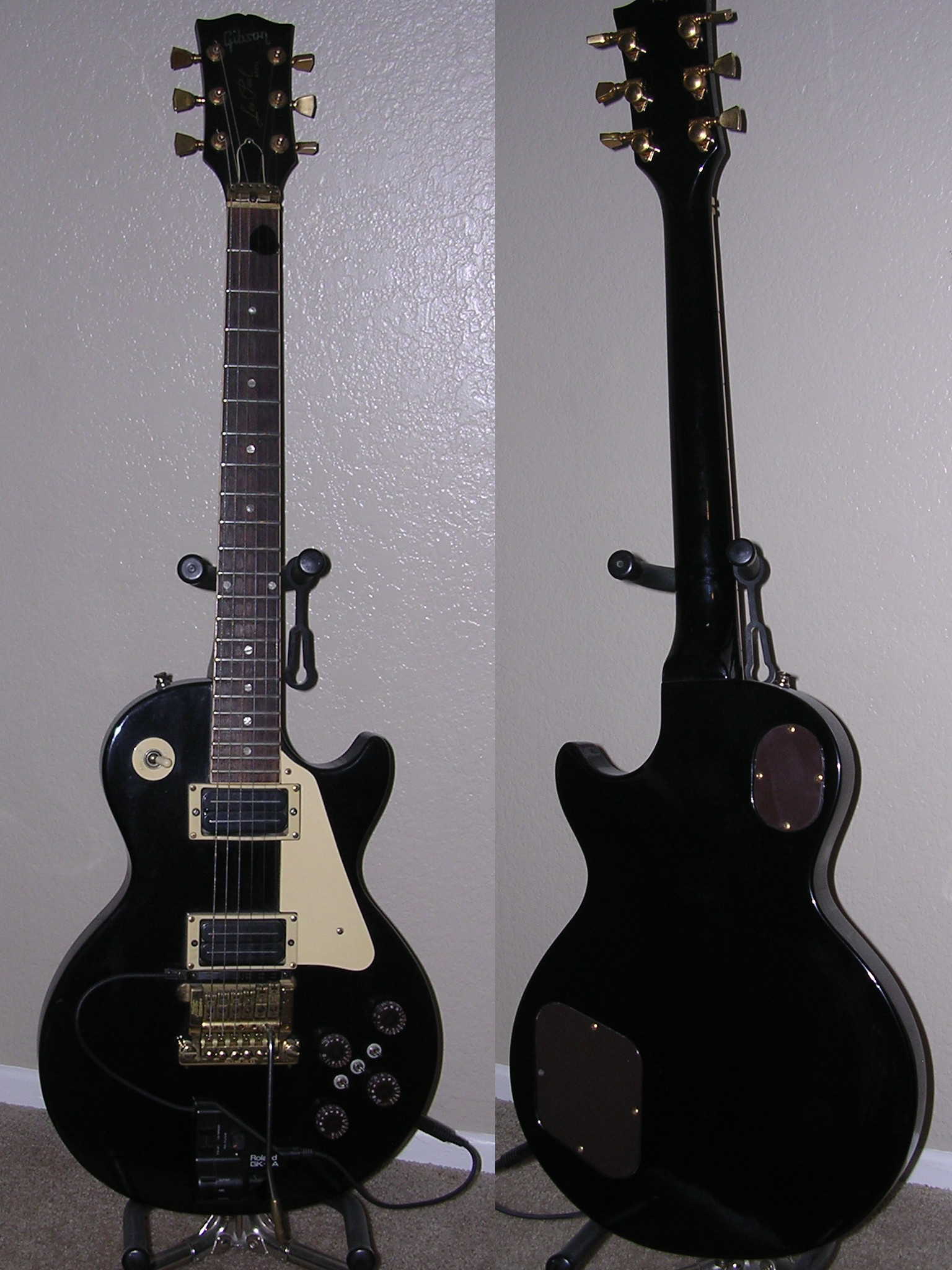 Modified 1991 Gibson Les Paul guitar