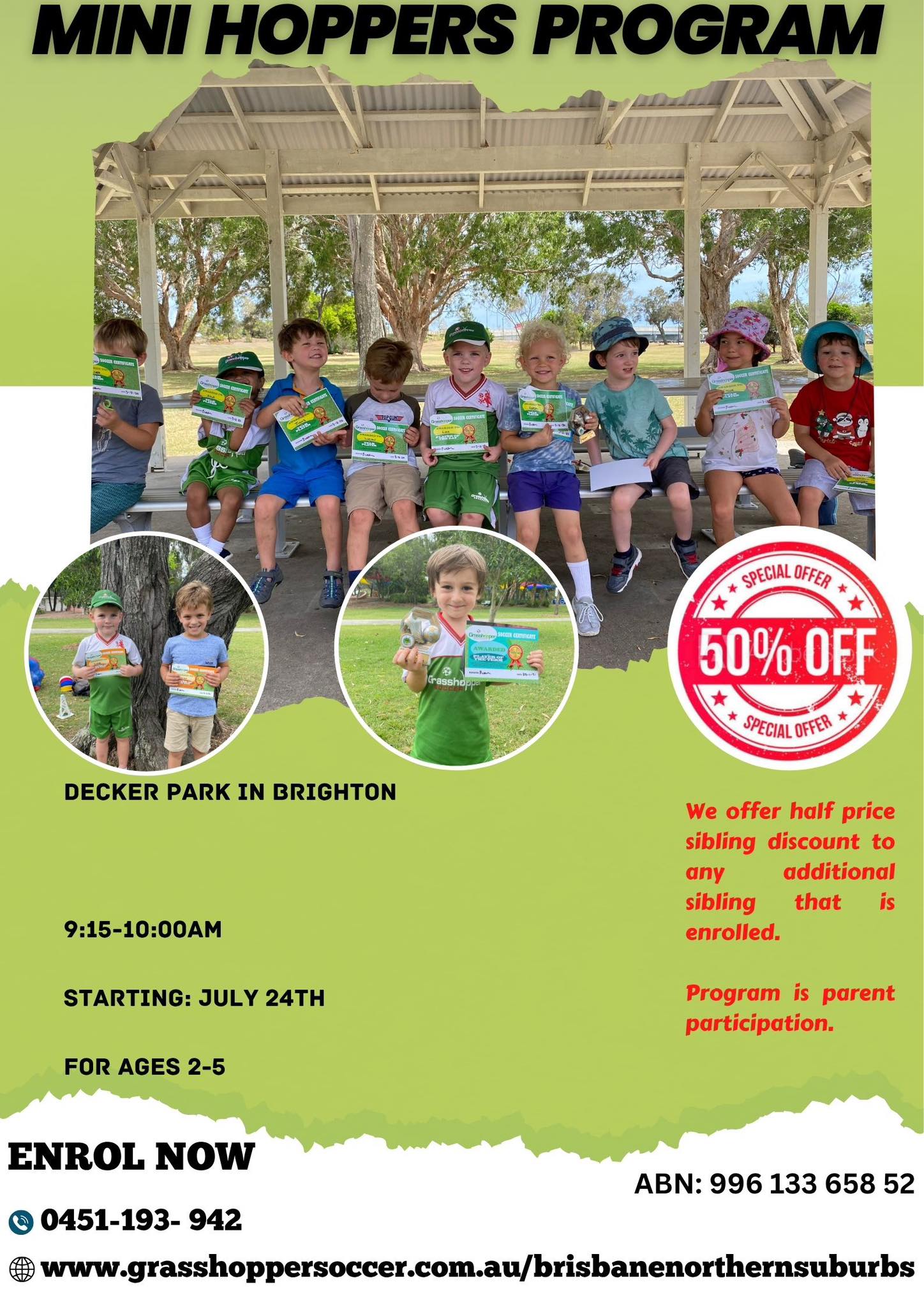 Grasshopper - ⚽️ Mini Hoppers Program ⚽️ 📍 Decker Park 🗓️ July 24th 🕰️ ...